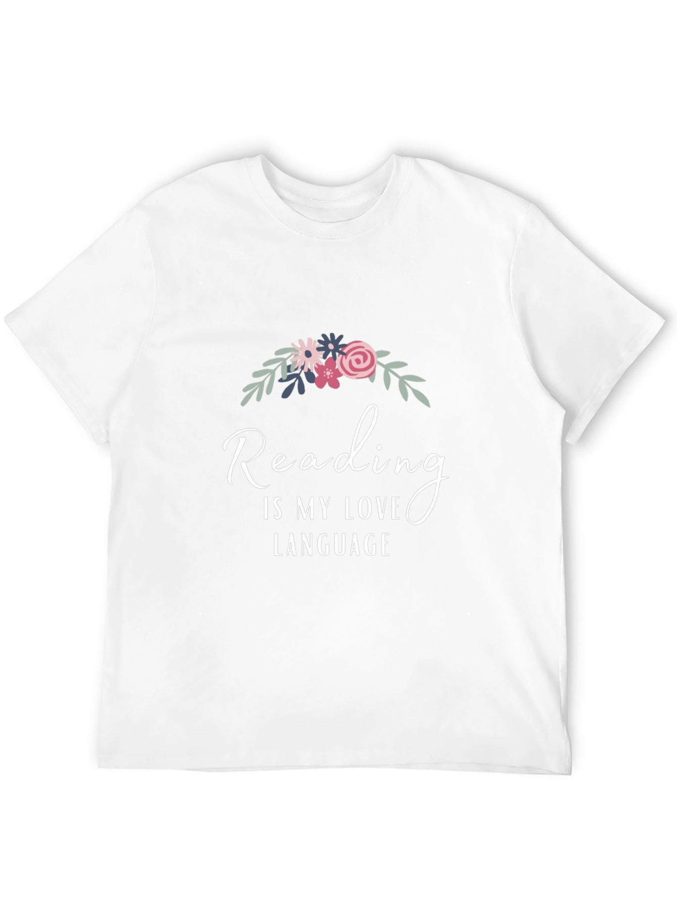 Reading is My Love Language Black T-Shirt