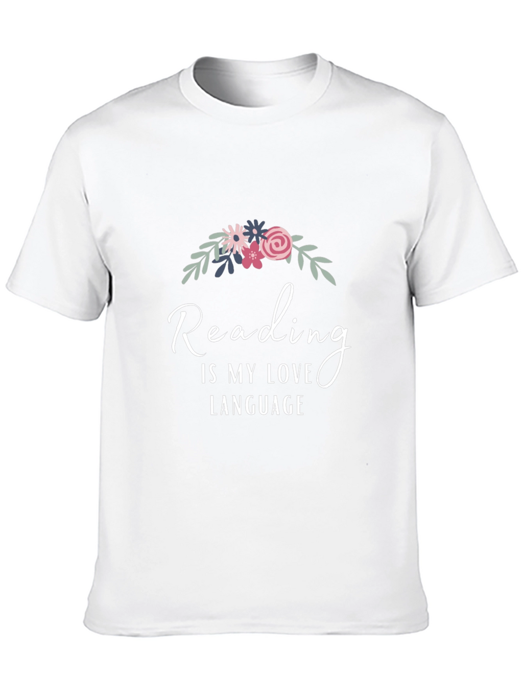 Reading is My Love Language Black T-Shirt