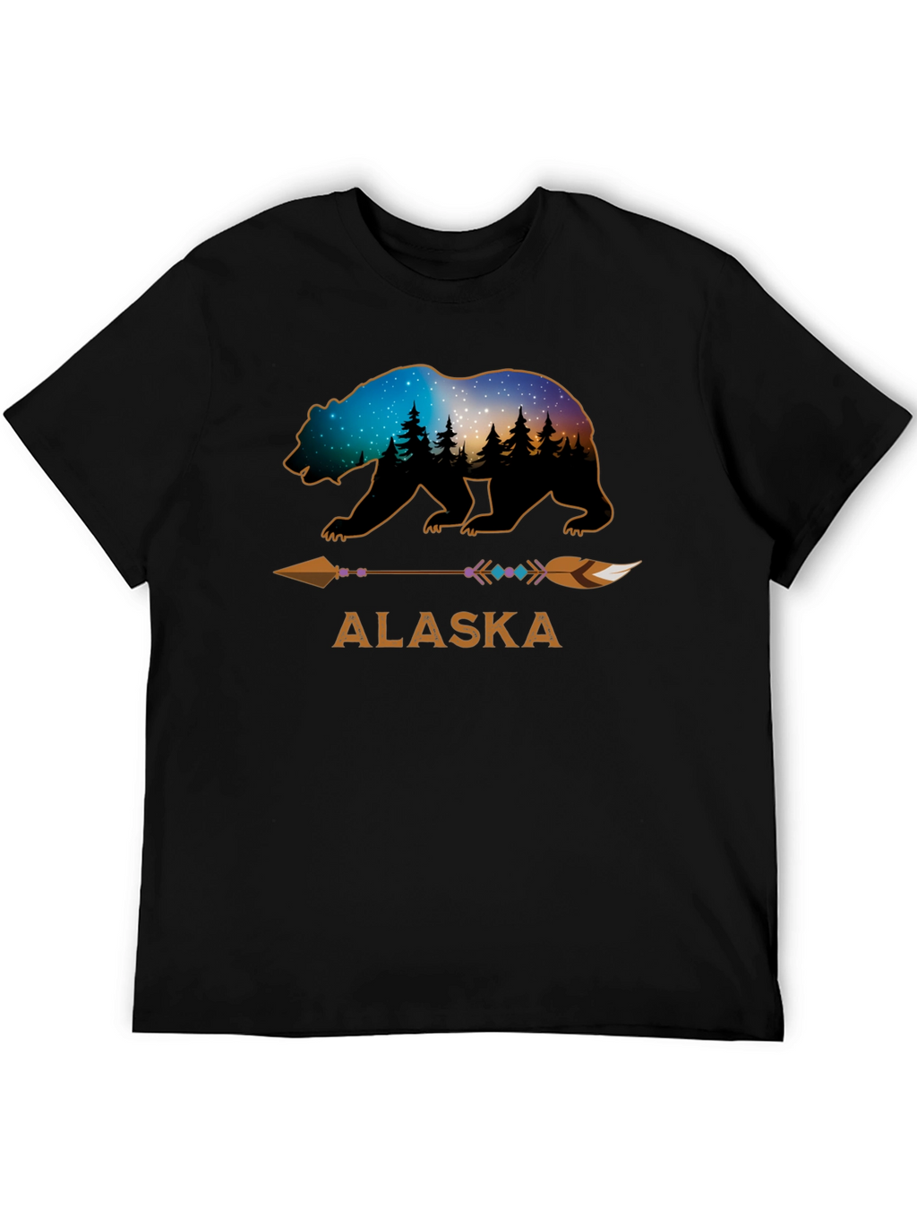 Alaska Bear Arrow Graphic T-Shirt