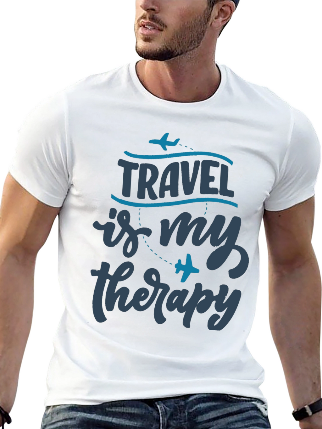 Travel is My Therapy Graphic Tee