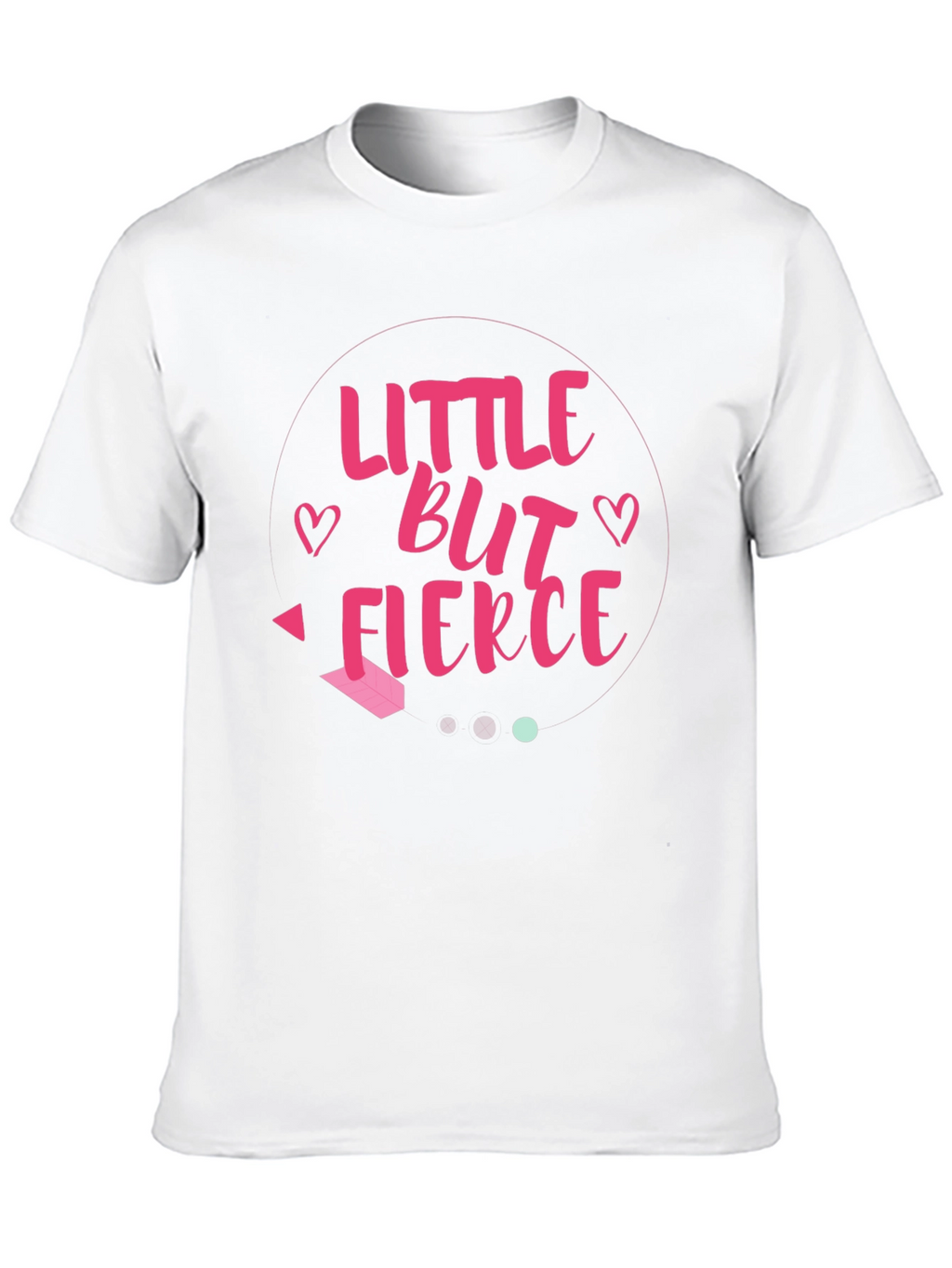 Little But Fierce Graphic Tee - Black Cotton Shirt
