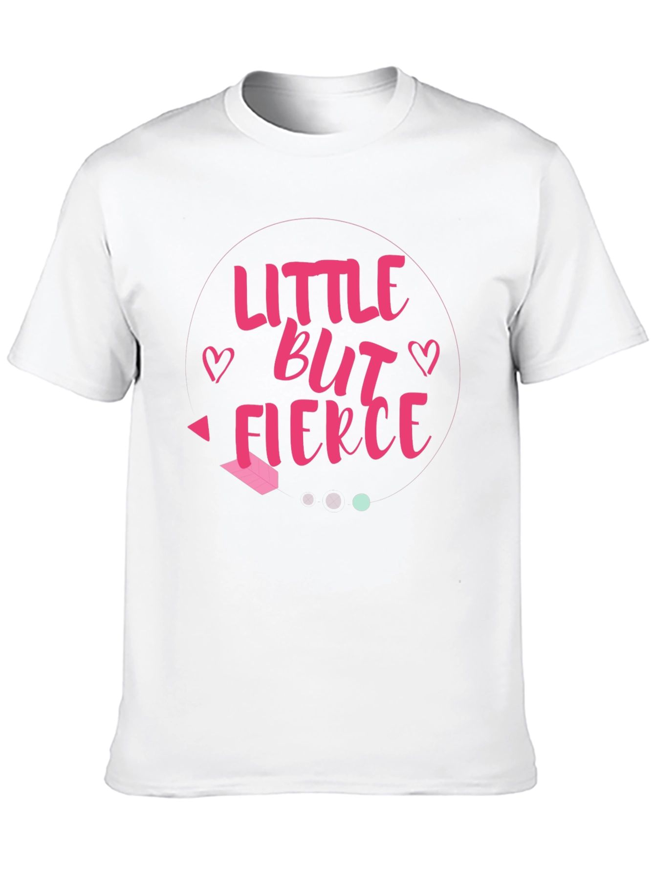 Little But Fierce Graphic Tee - Black Cotton Shirt