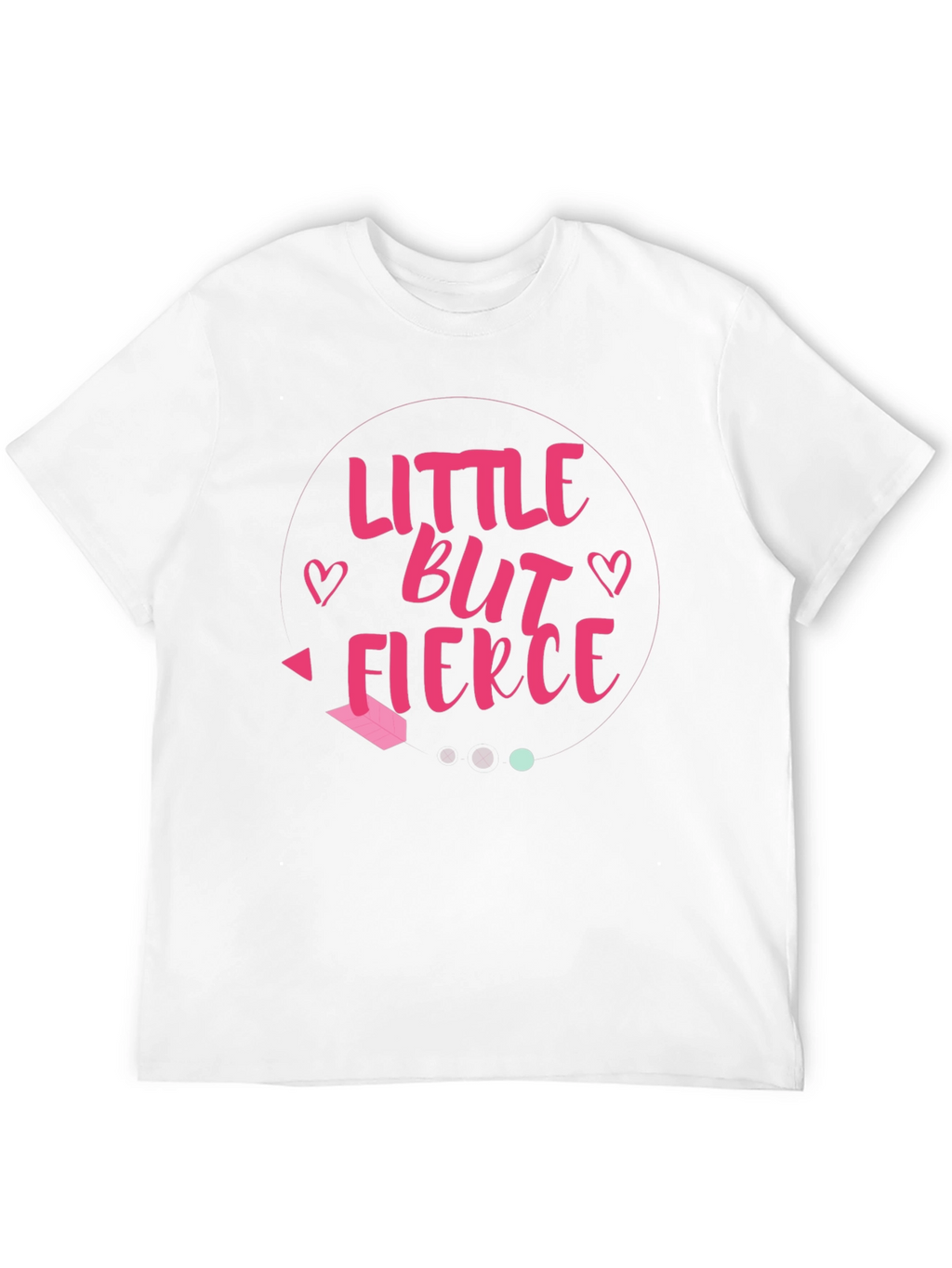 Little But Fierce Graphic Tee - Black Cotton Shirt
