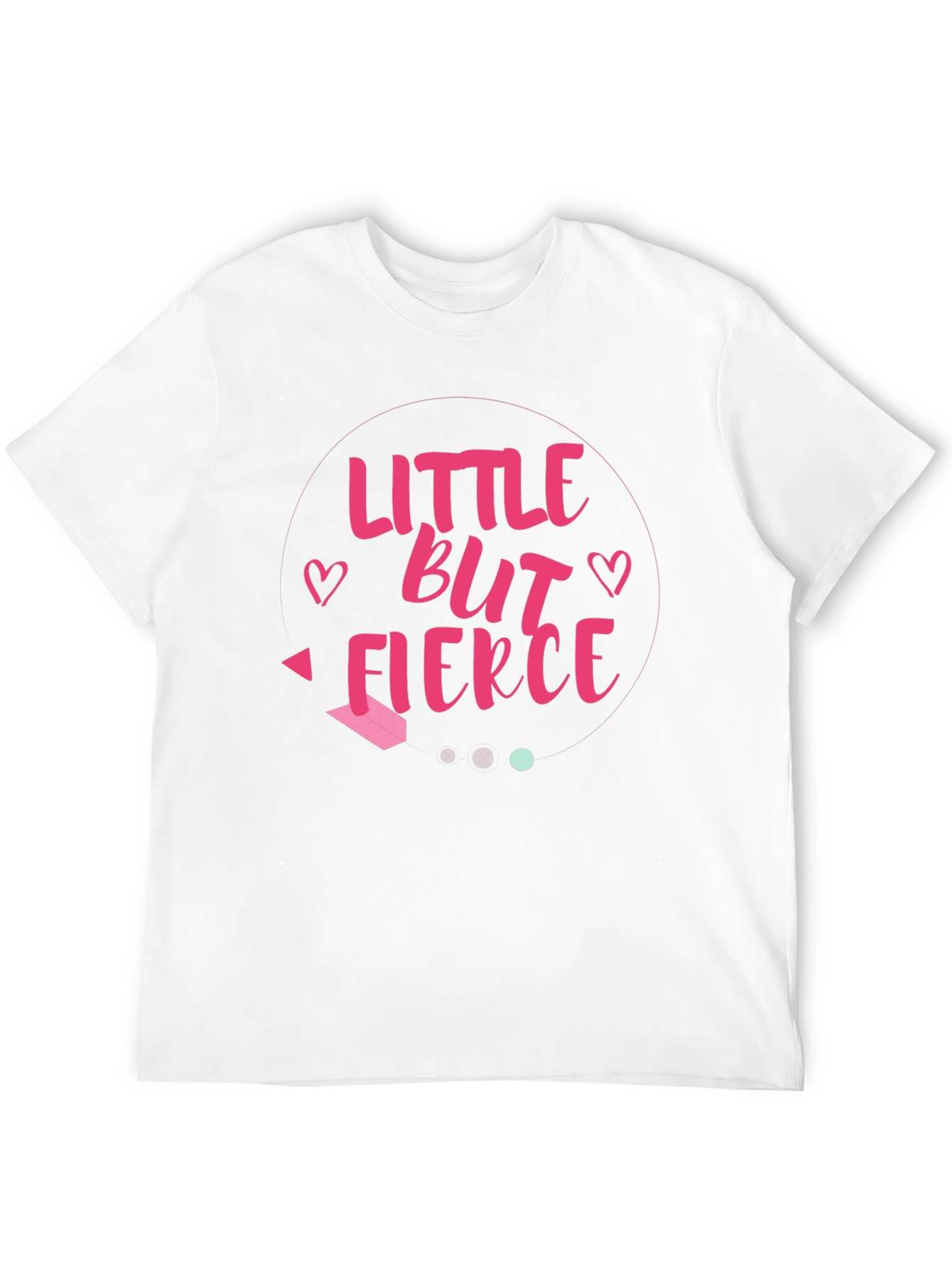 Little But Fierce Graphic Tee - Black Cotton Shirt