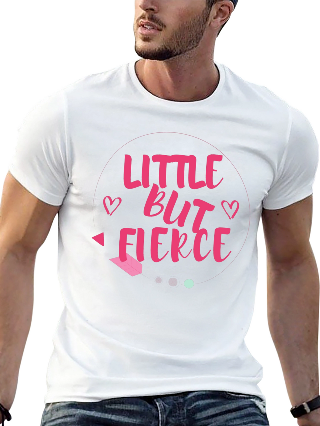 Little But Fierce Graphic Tee - Black Cotton Shirt