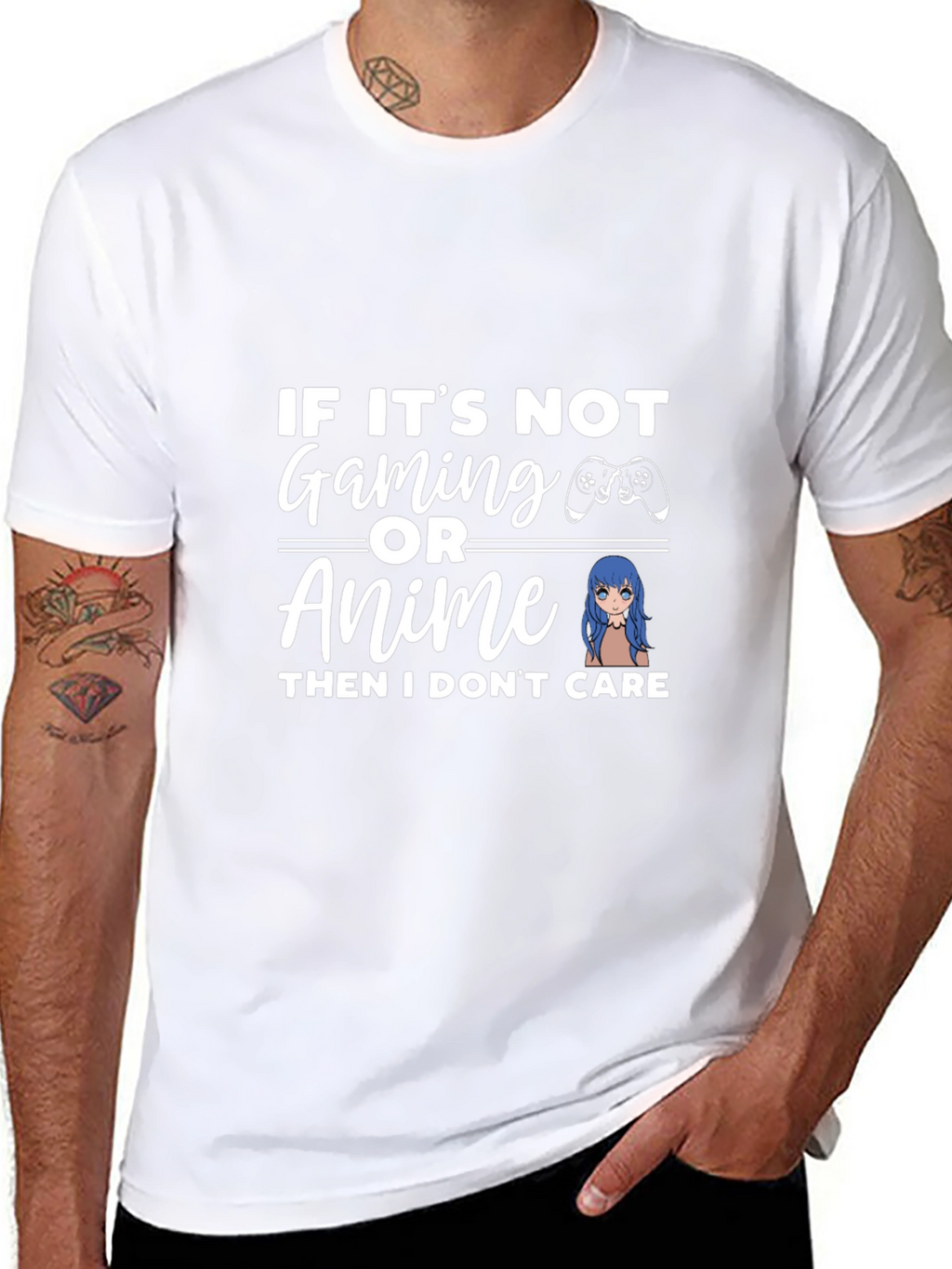 Gaming & Anime T-Shirt: If I Dont Care