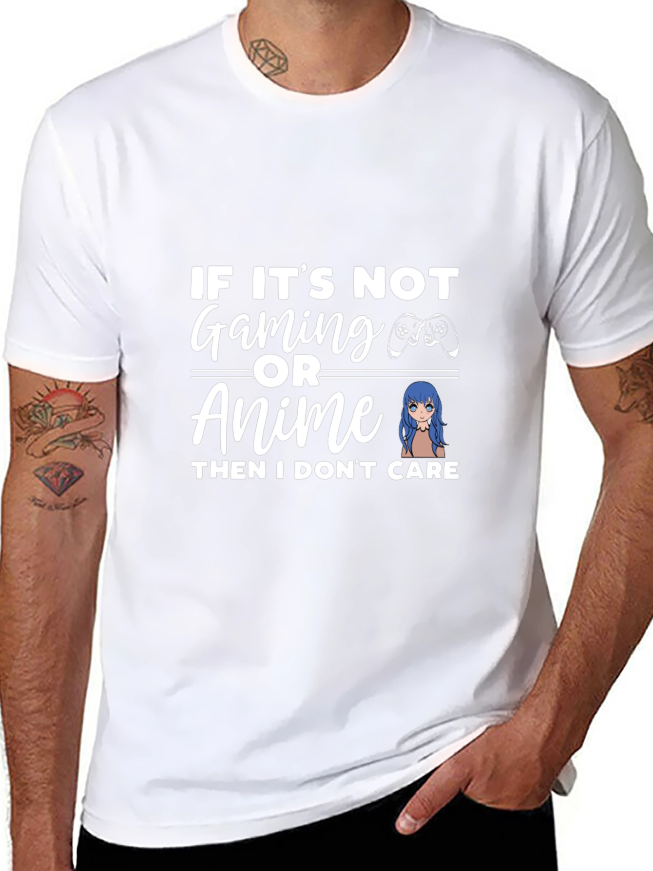 Gaming & Anime T-Shirt: If I Dont Care