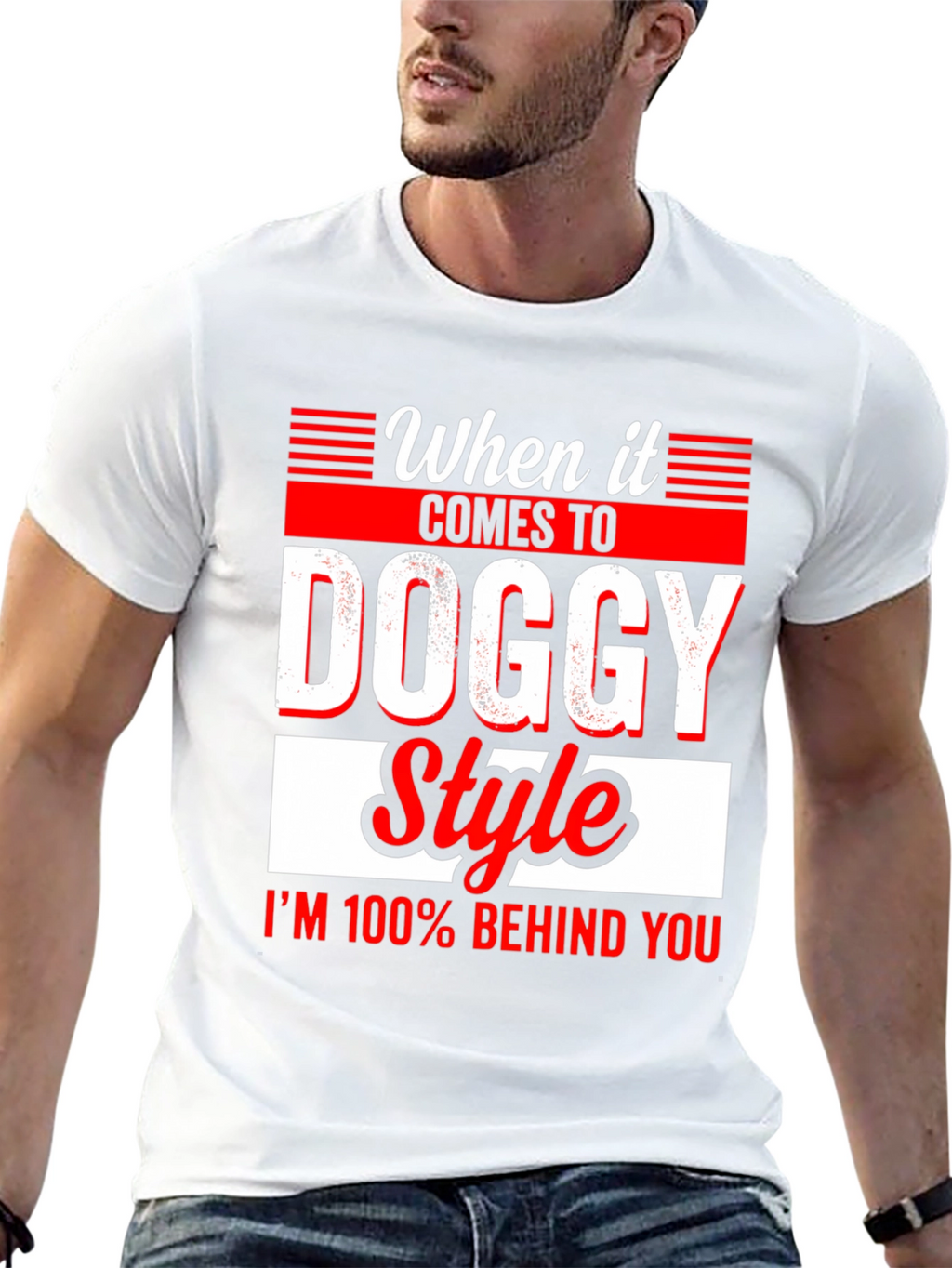 Doggy Style Mens Graphic T-Shirt