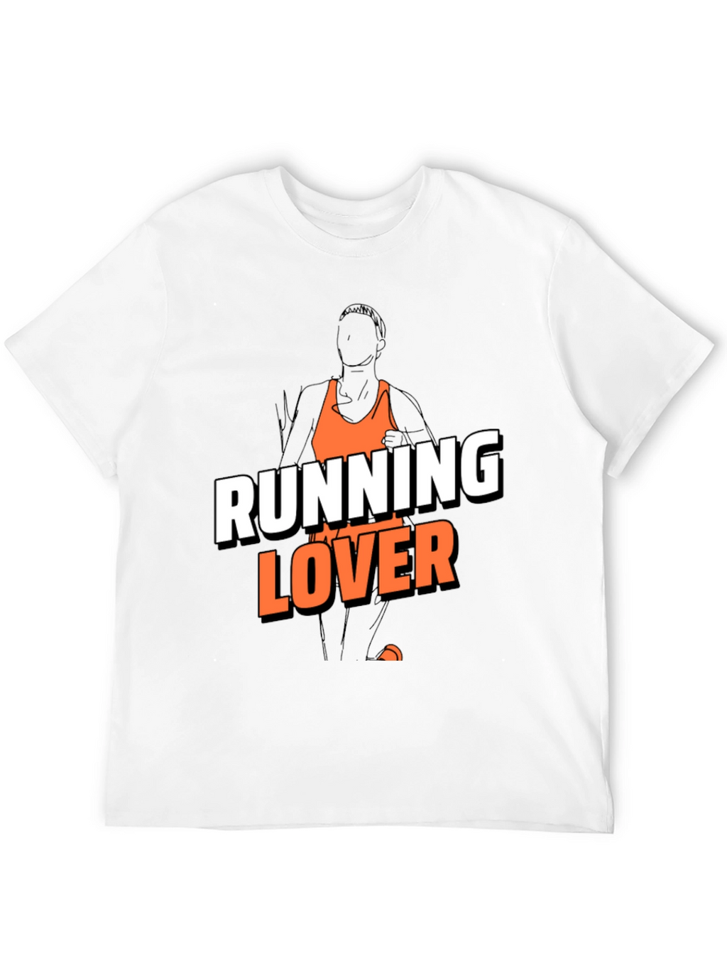 Running Lover Graphic T-Shirt - Black