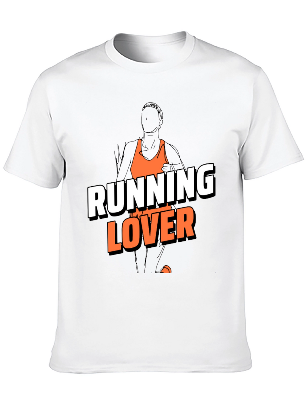 Running Lover Graphic T-Shirt - Black