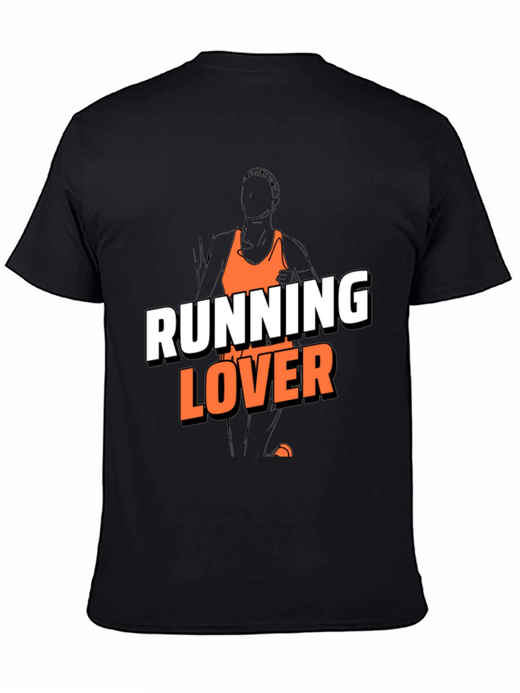 Running Lover Graphic T-Shirt - Black