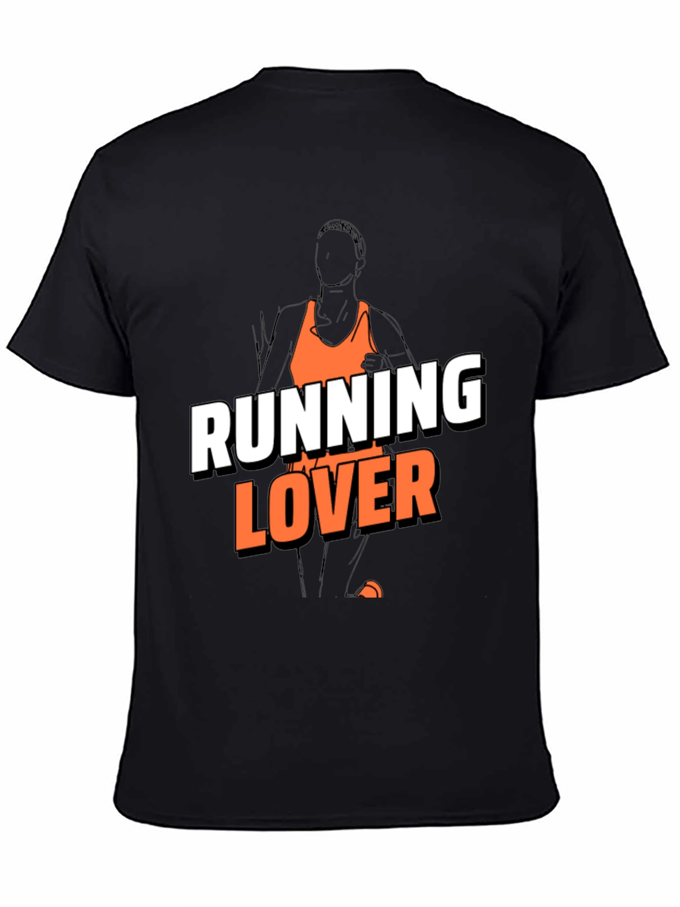 Running Lover Graphic T-Shirt - Black