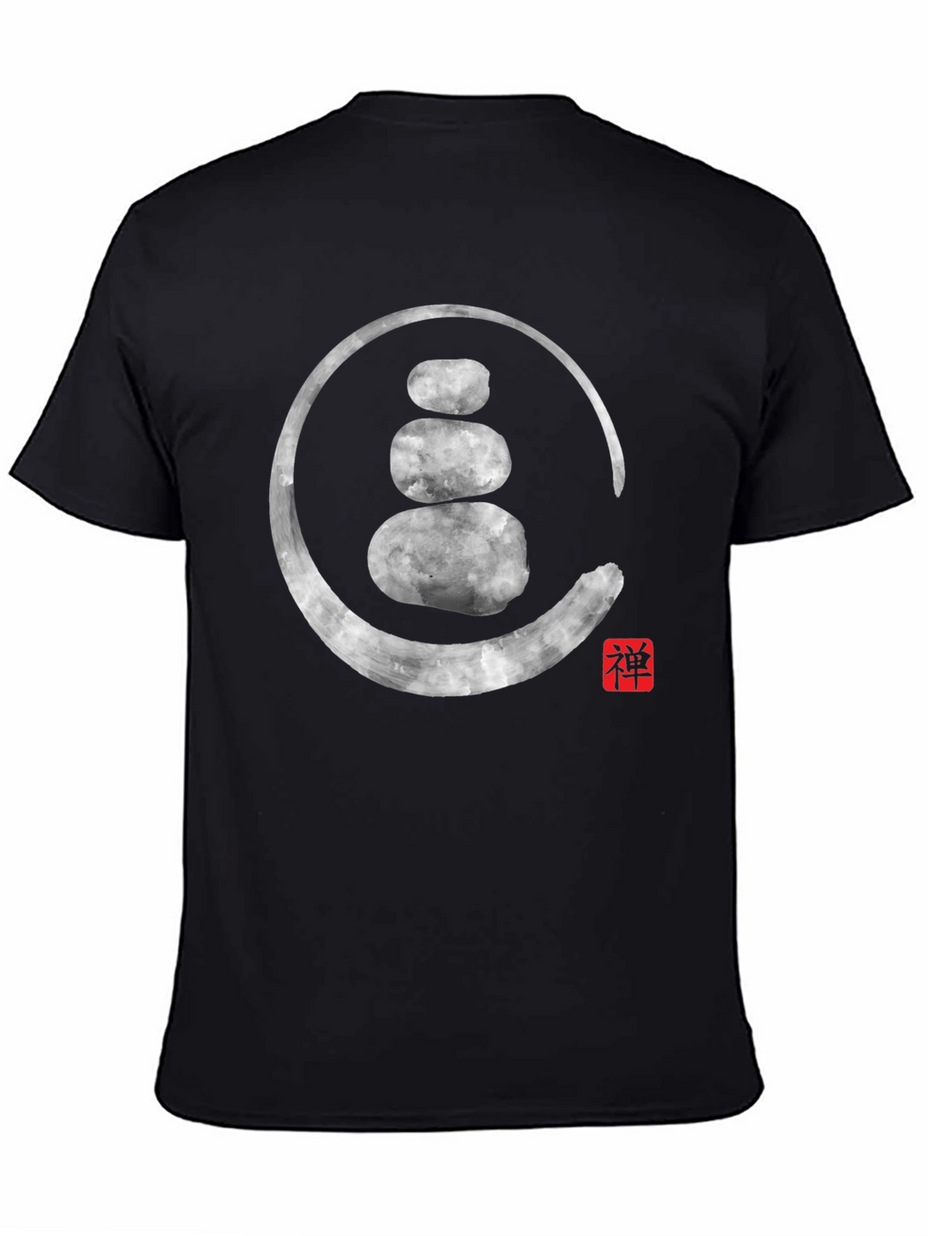 Zen Stone Circle Graphic Tee - Spiritual Style