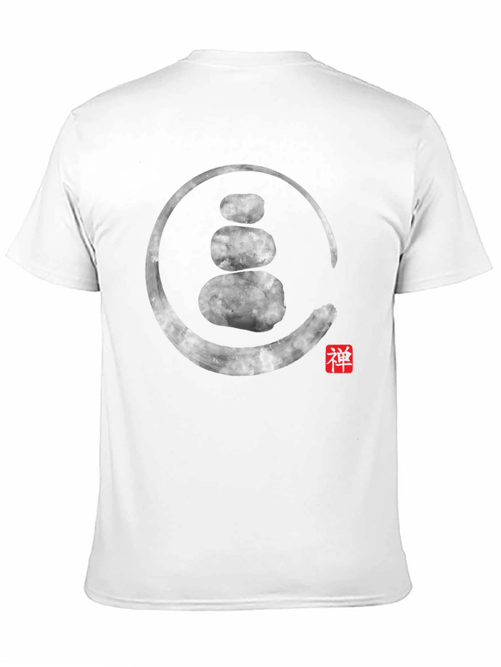 Zen Stone Circle Graphic Tee - Spiritual Style