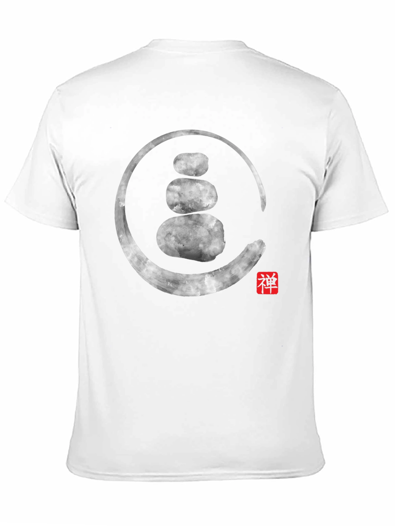 Zen Stone Circle Graphic Tee - Spiritual Style