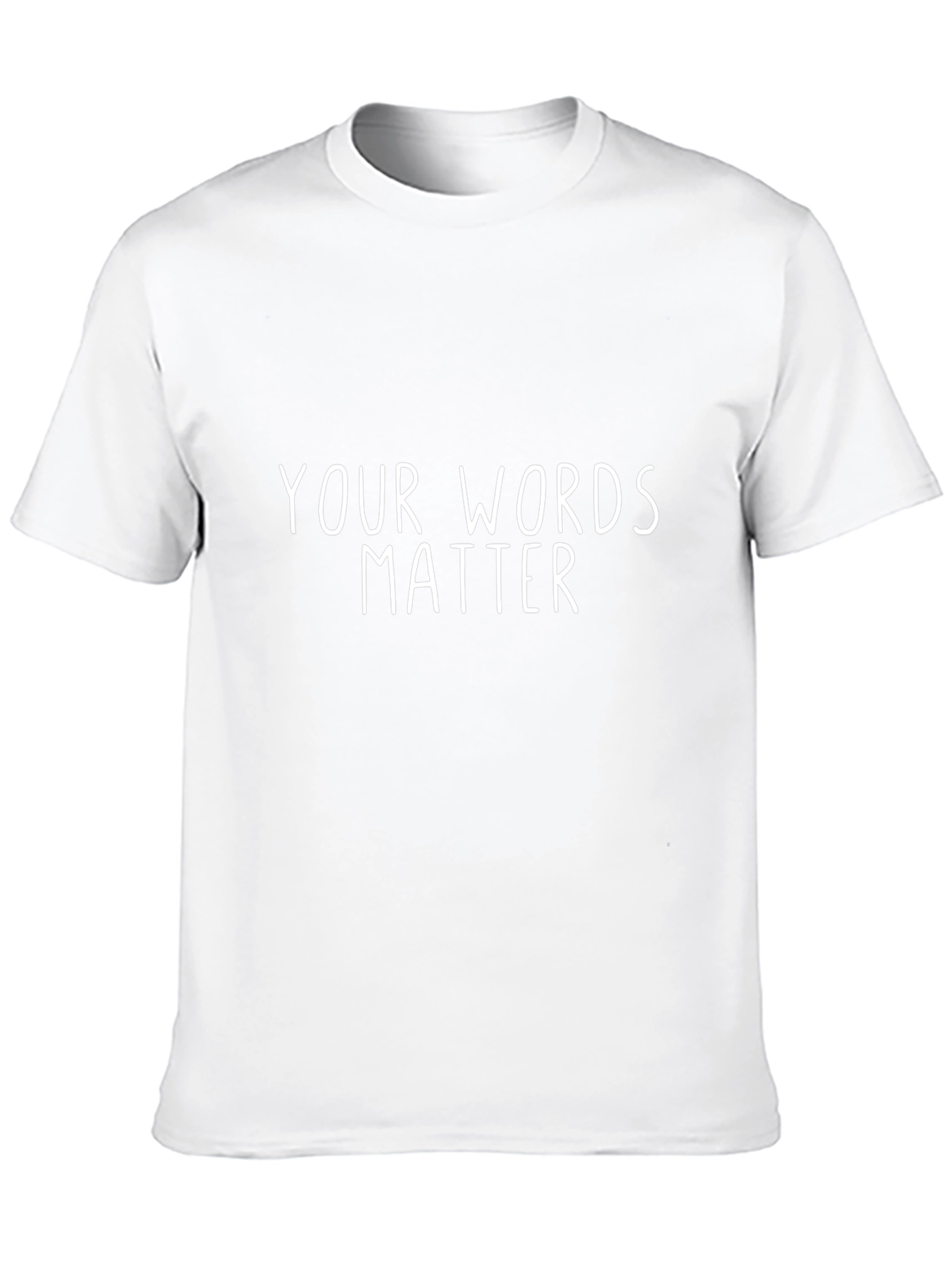Your Words Matter Graphic T-Shirt - Black
