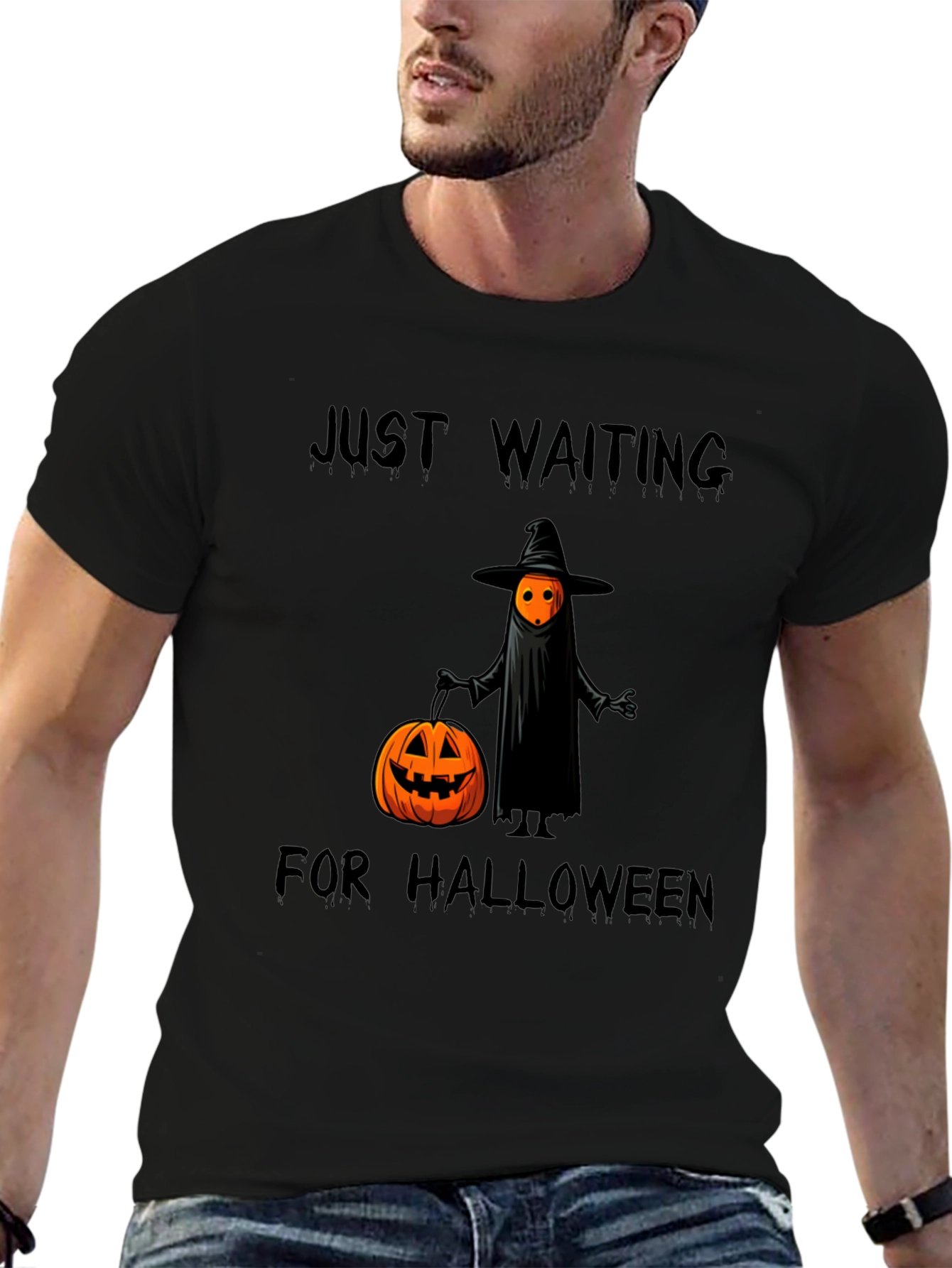 Halloween Waiting T-Shirt - Ghost Pumpkin