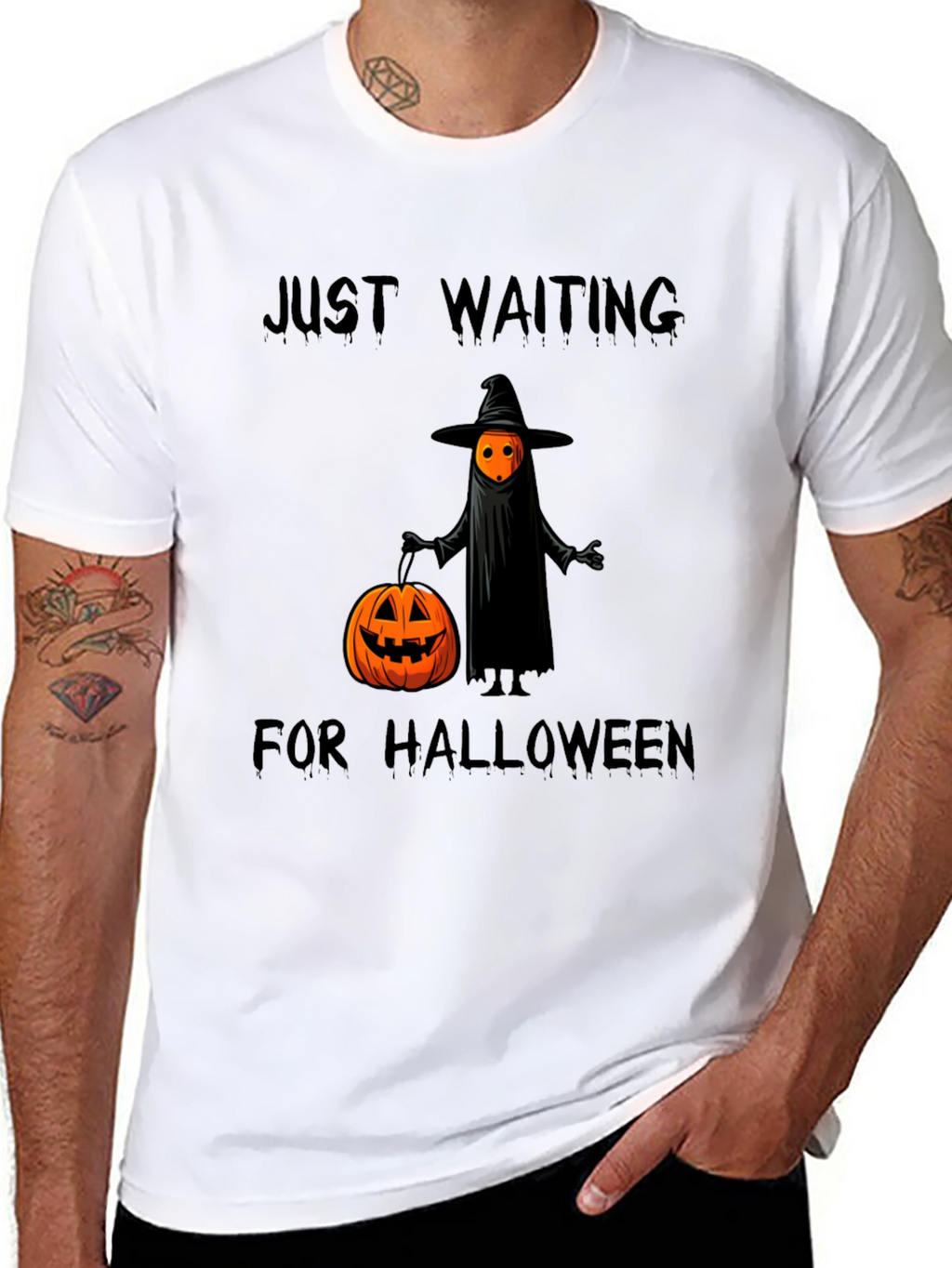 Halloween Waiting T-Shirt - Ghost Pumpkin
