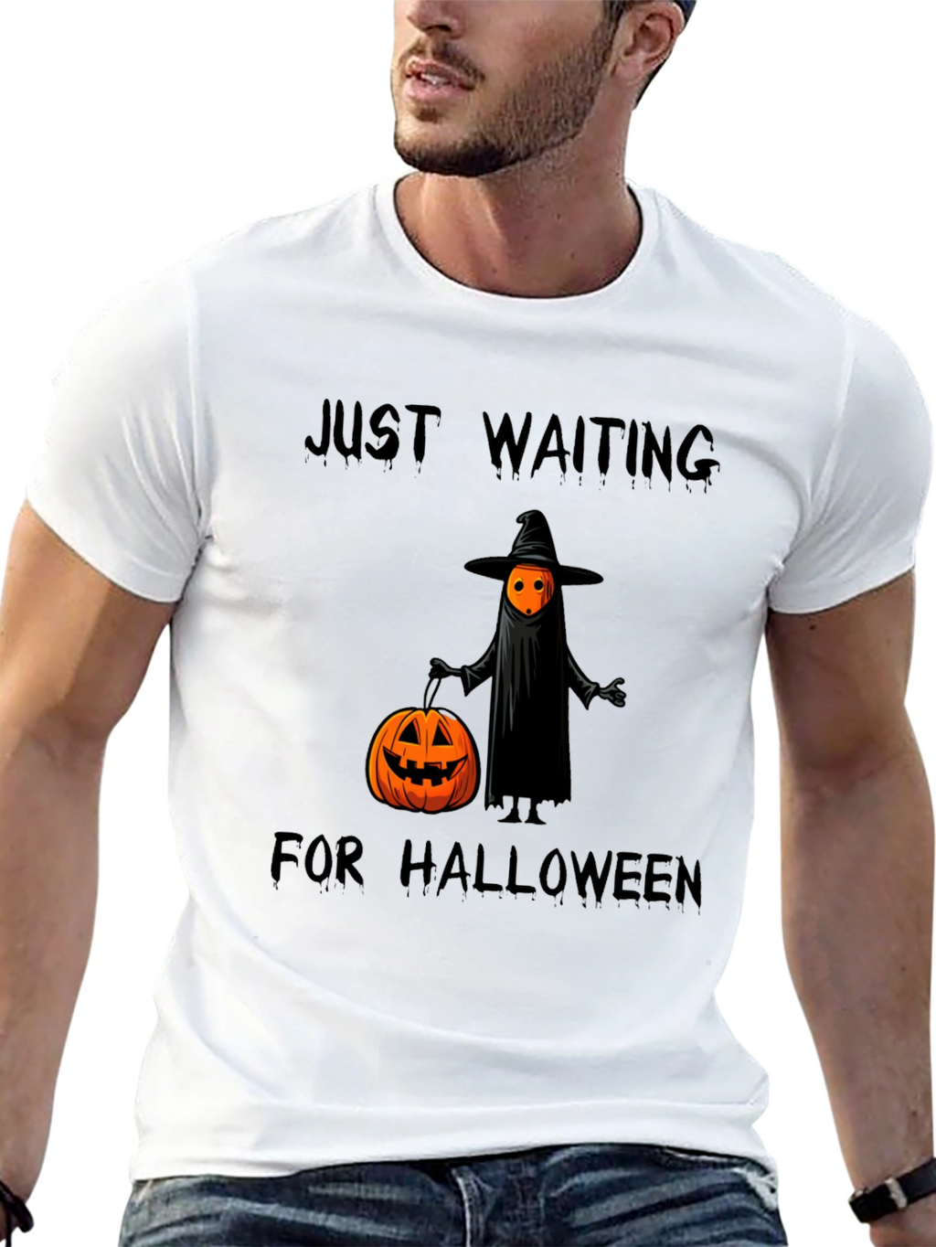 Halloween Waiting T-Shirt - Ghost Pumpkin