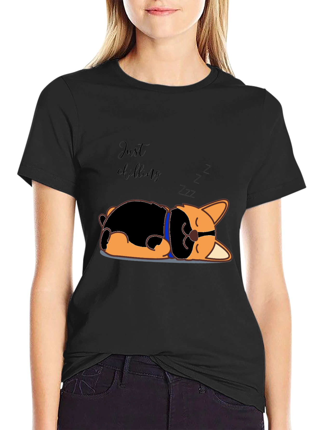 Just Chilling Dog T-Shirt