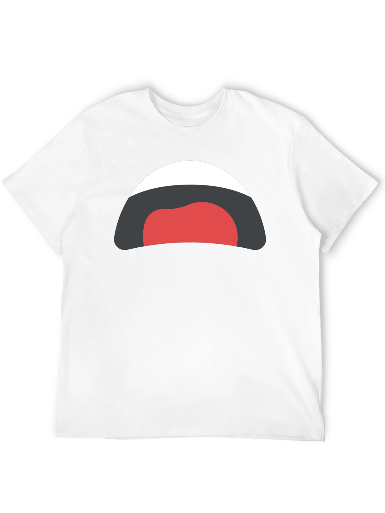 Funny Cartoon Mouth Black T-Shirt
