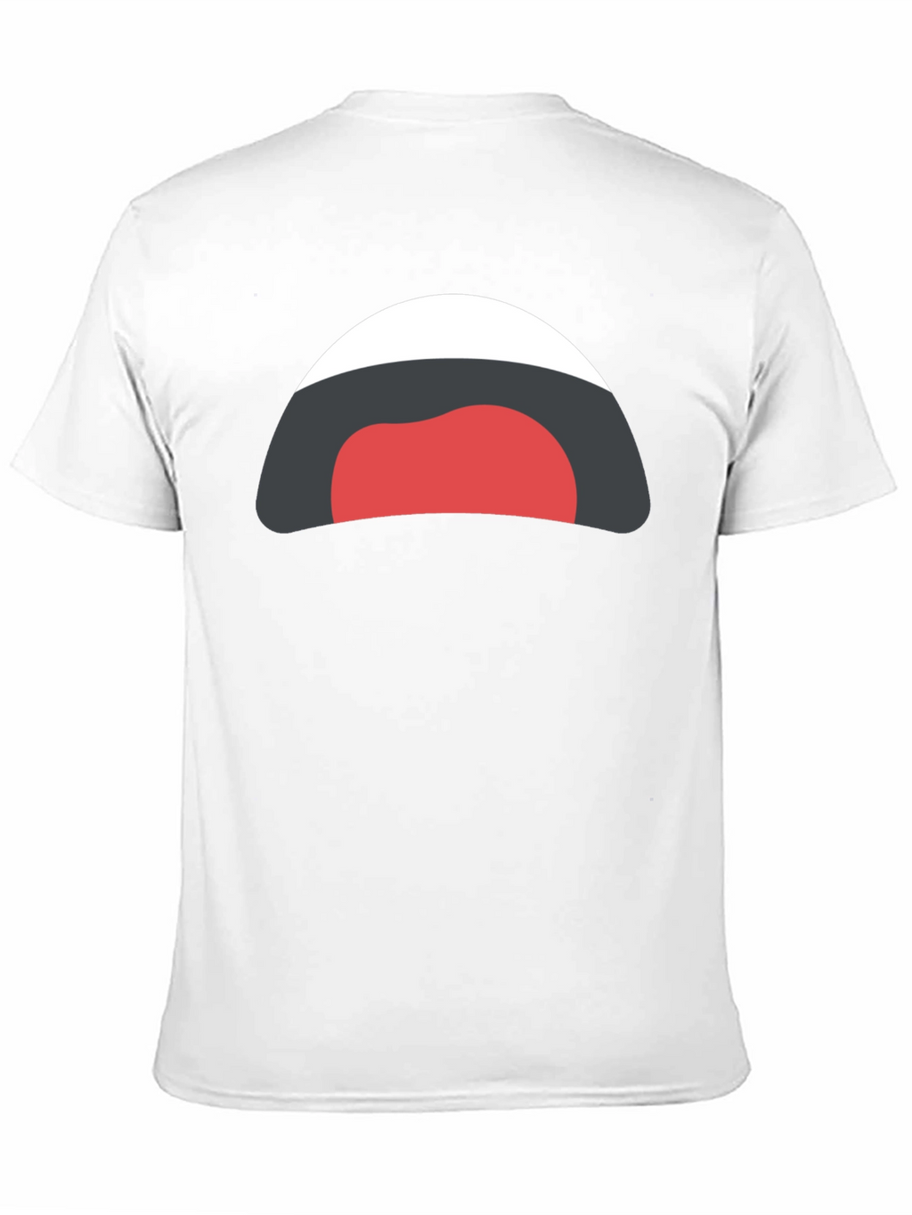 Funny Cartoon Mouth Black T-Shirt