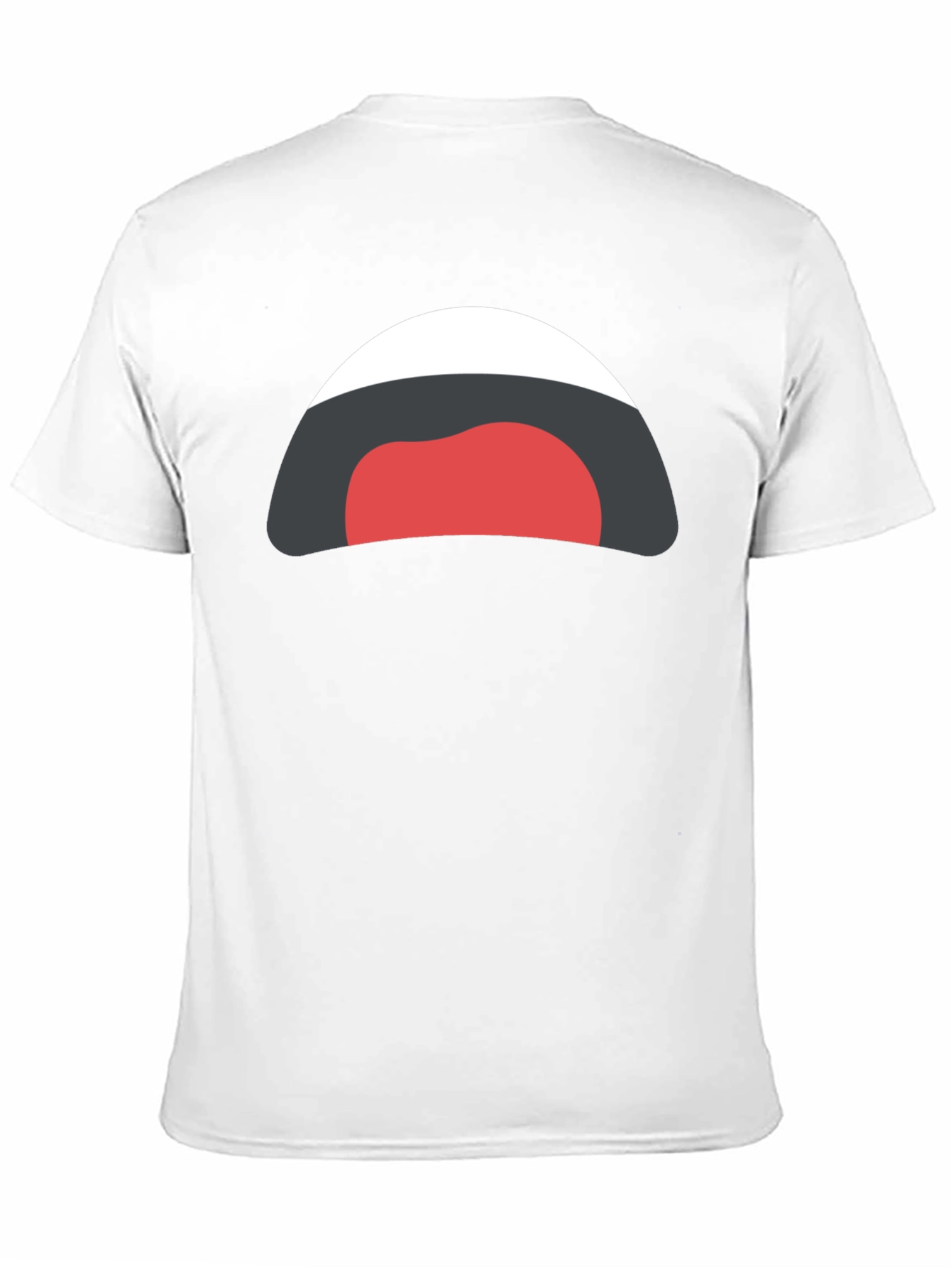 Funny Cartoon Mouth Black T-Shirt
