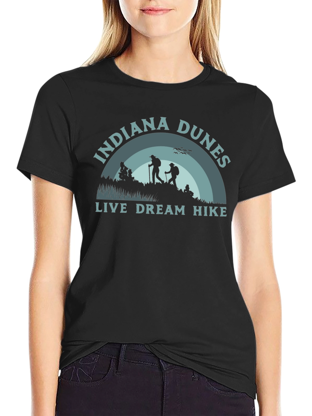 Indiana Dunes Hike T-Shirt - Live Dream Hike