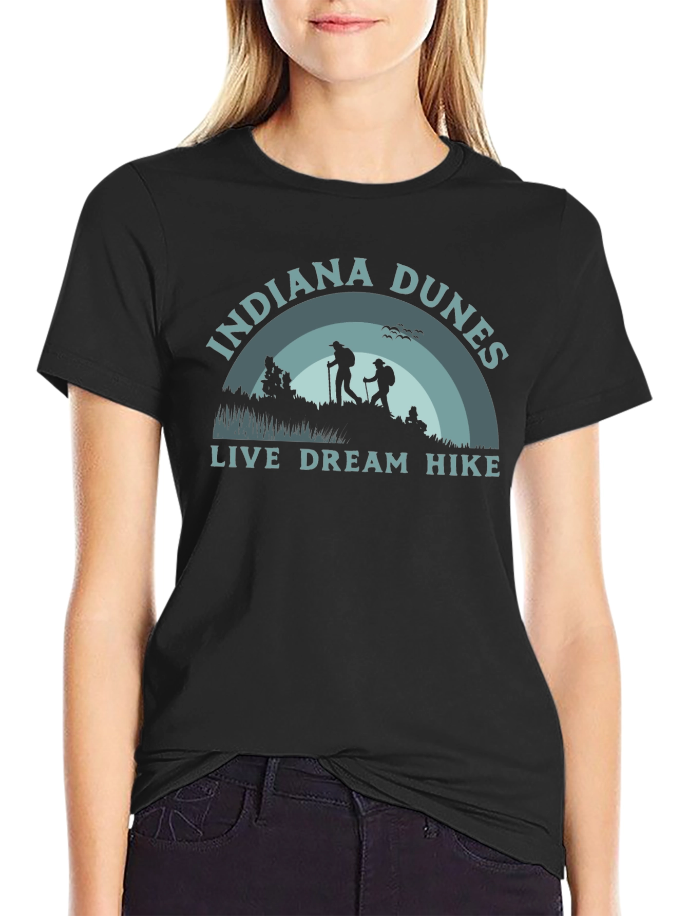 Indiana Dunes Hike T-Shirt - Live Dream Hike