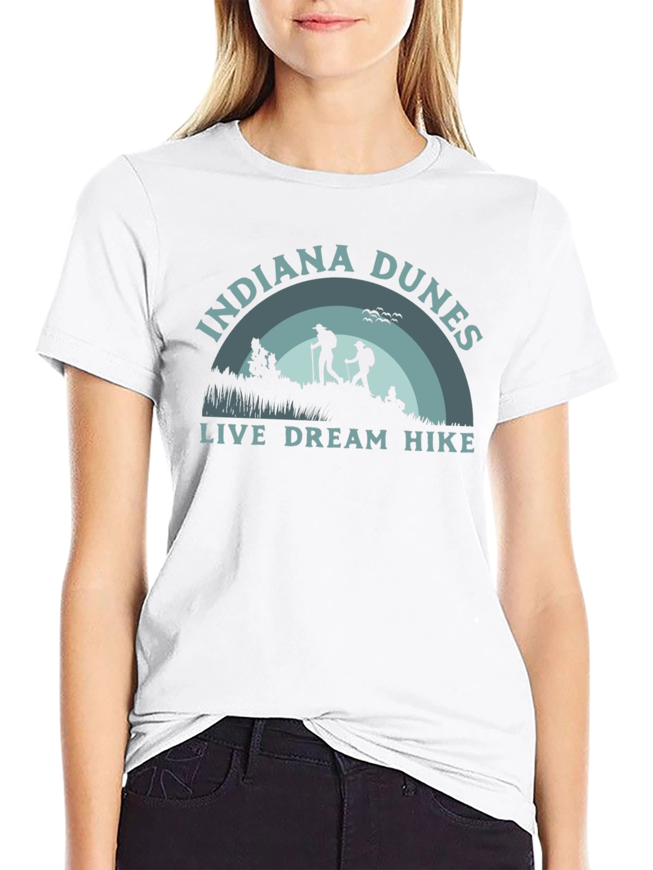 Indiana Dunes Hike T-Shirt - Live Dream Hike