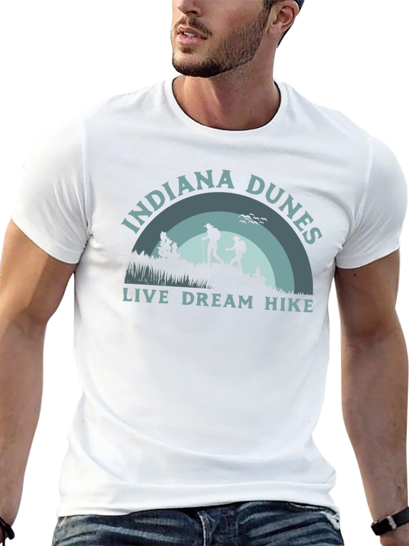 Indiana Dunes Hike T-Shirt - Live Dream Hike
