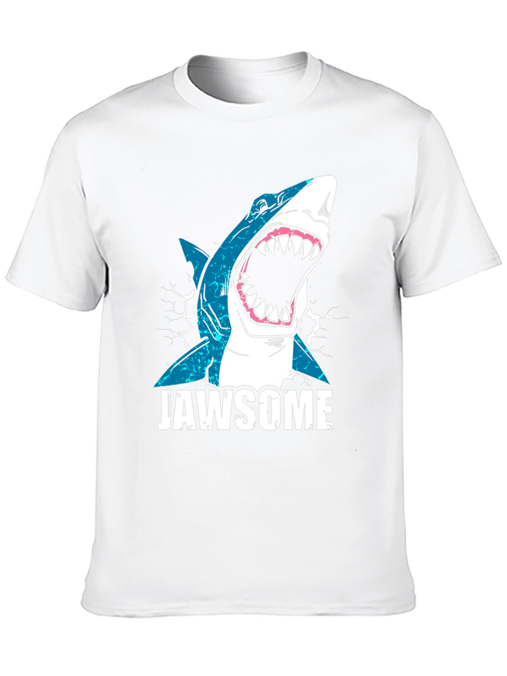 Jawsome Shark Graphic Tee - Black Cotton T-Shirt