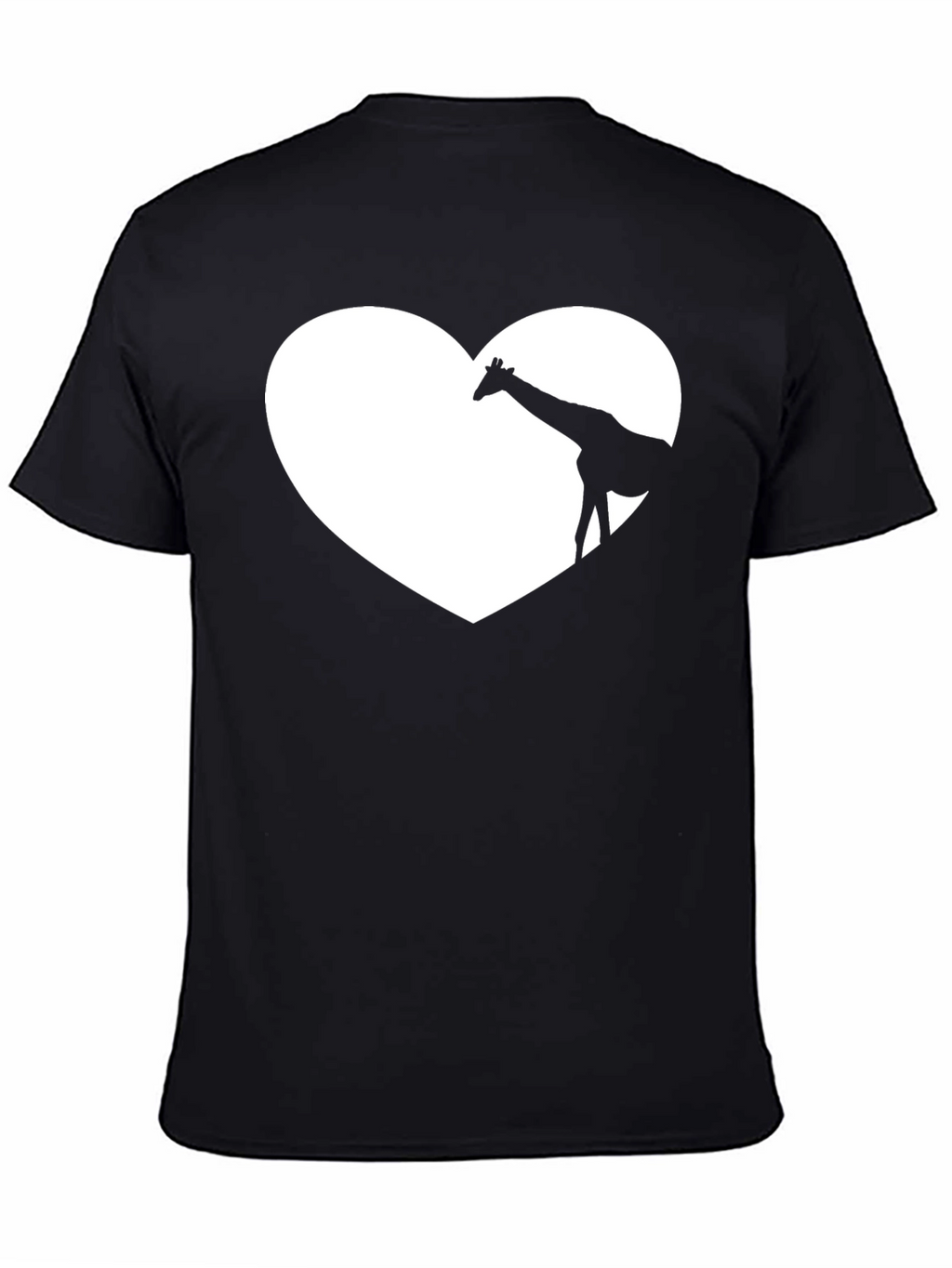 Giraffe Heart Graphic Tee - Soft Cotton Blend
