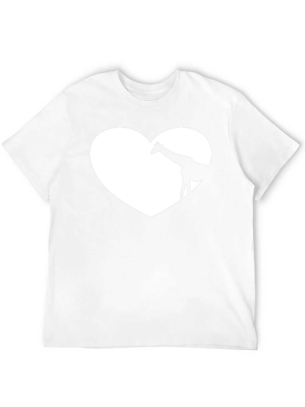 Giraffe Heart Graphic Tee - Soft Cotton Blend