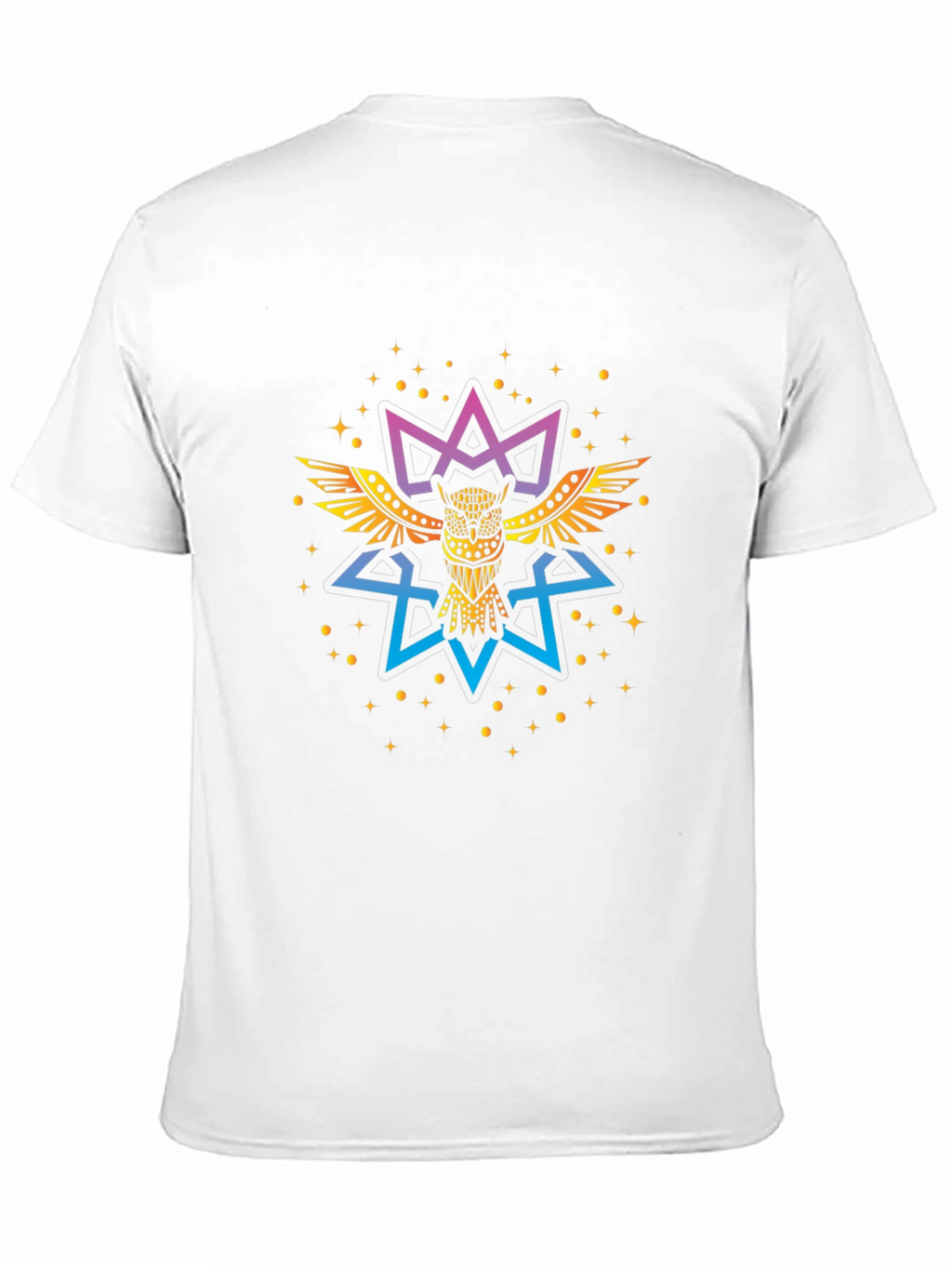 Mystic Owl Graphic Tee - Premium Black Cotton