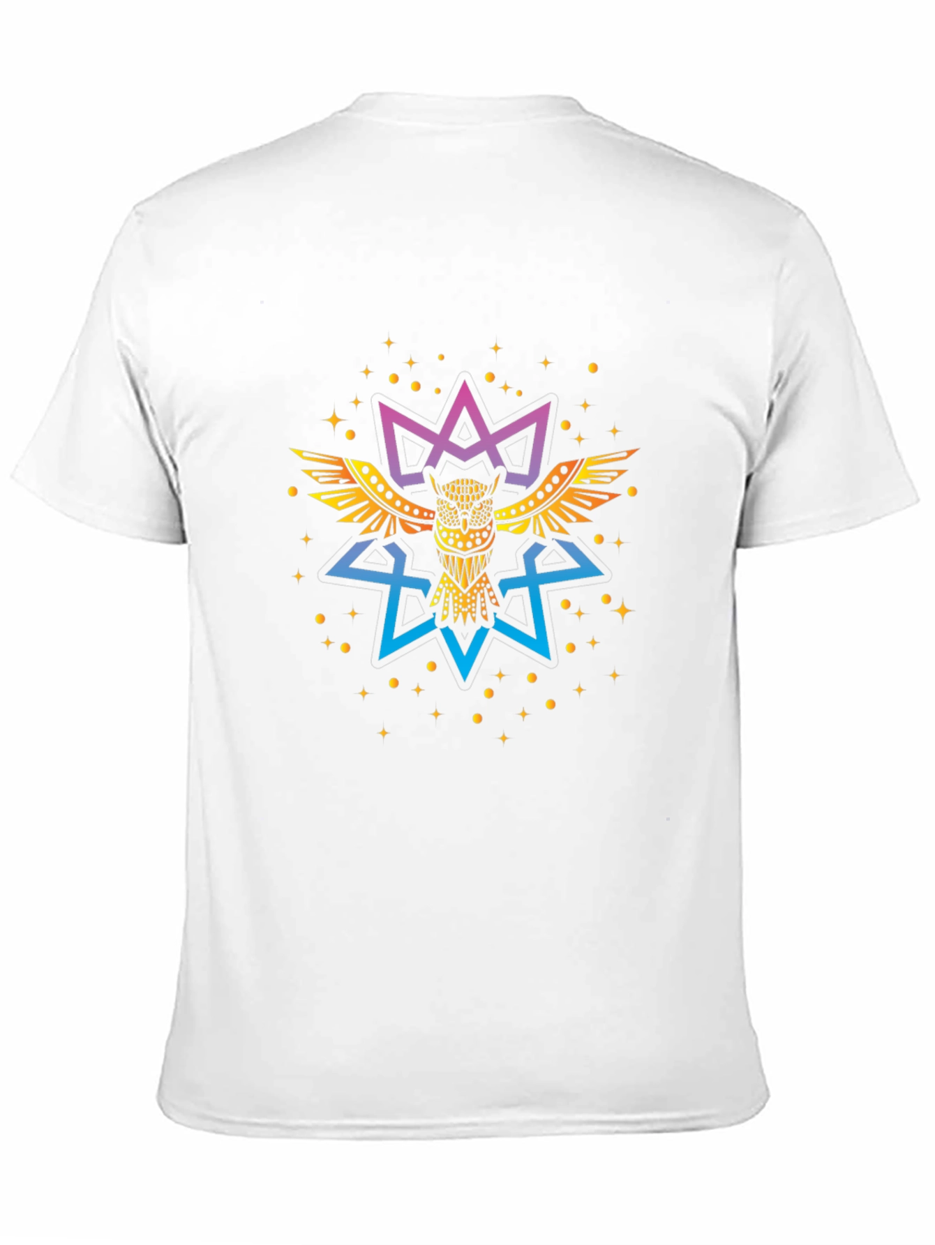 Mystic Owl Graphic Tee - Premium Black Cotton