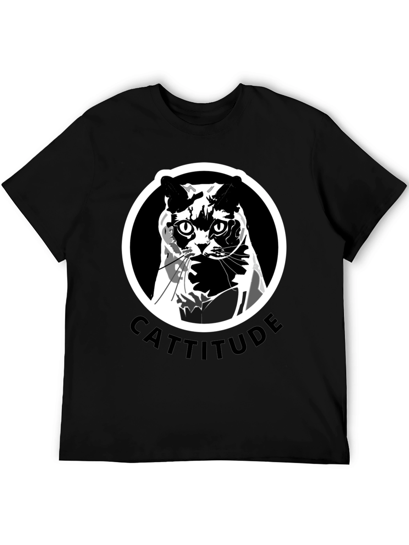 Cattitude T-Shirt: Bold Cat Graphic Tee
