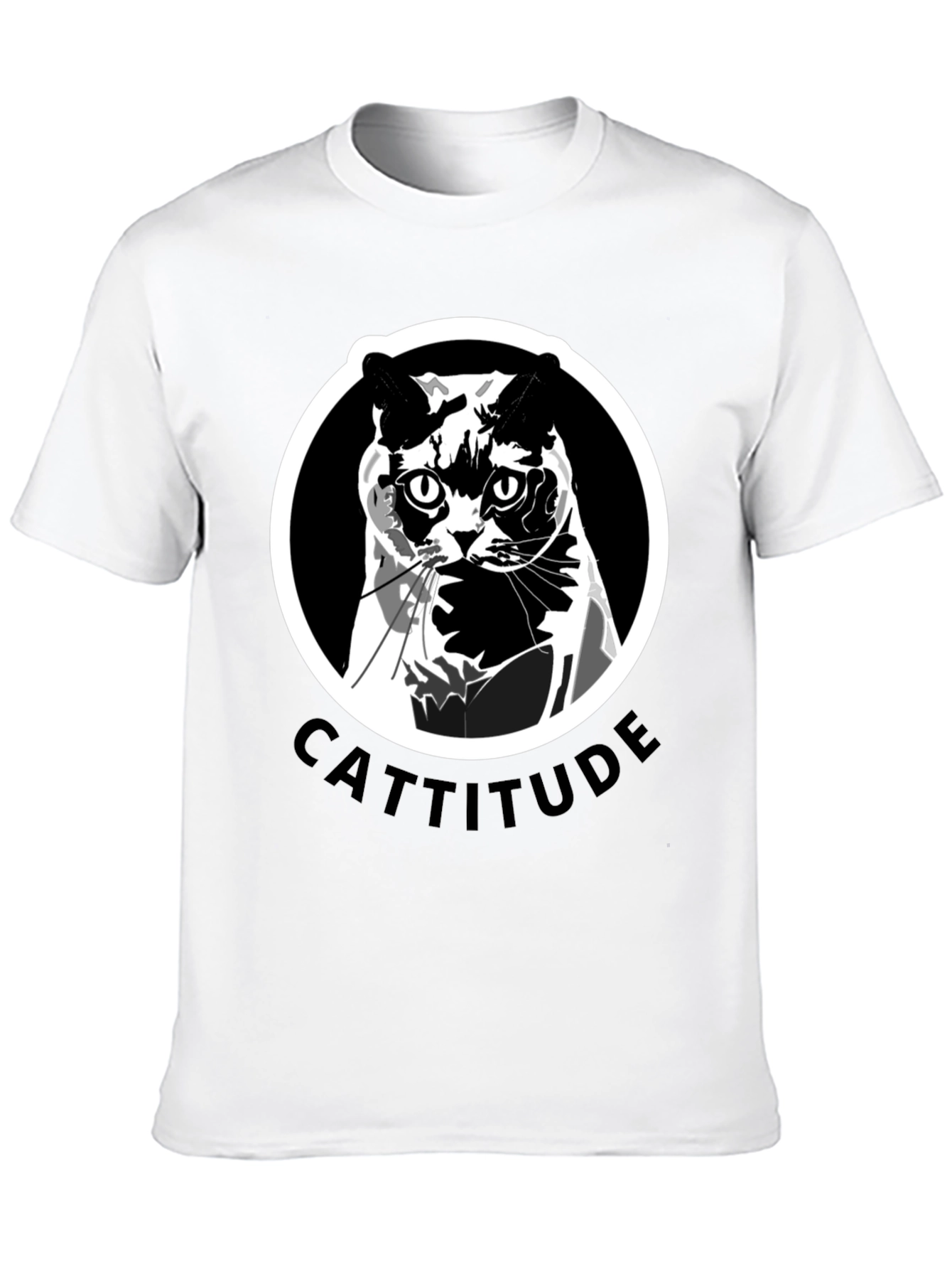 Cattitude T-Shirt: Bold Cat Graphic Tee