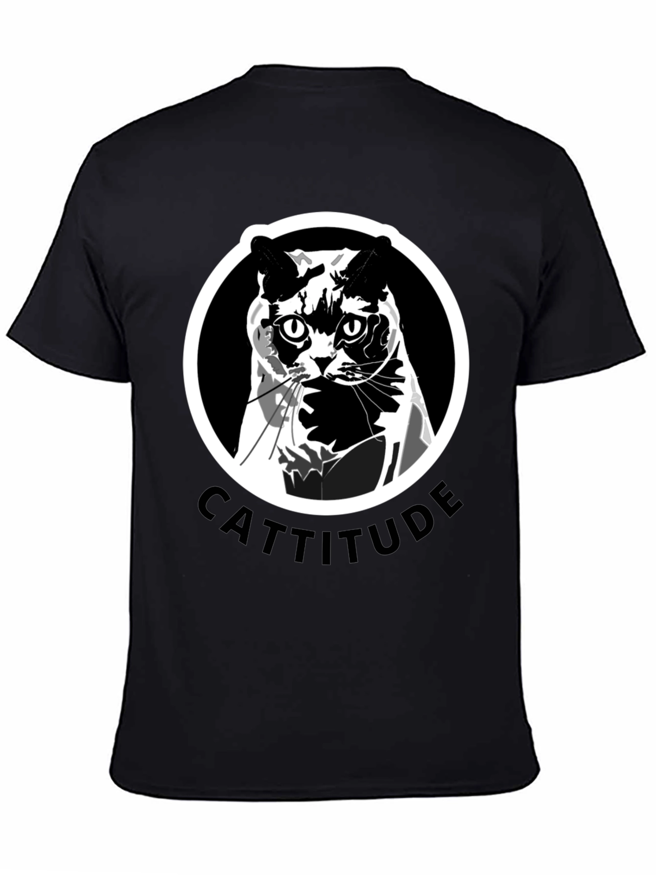 Cattitude T-Shirt: Bold Cat Graphic Tee