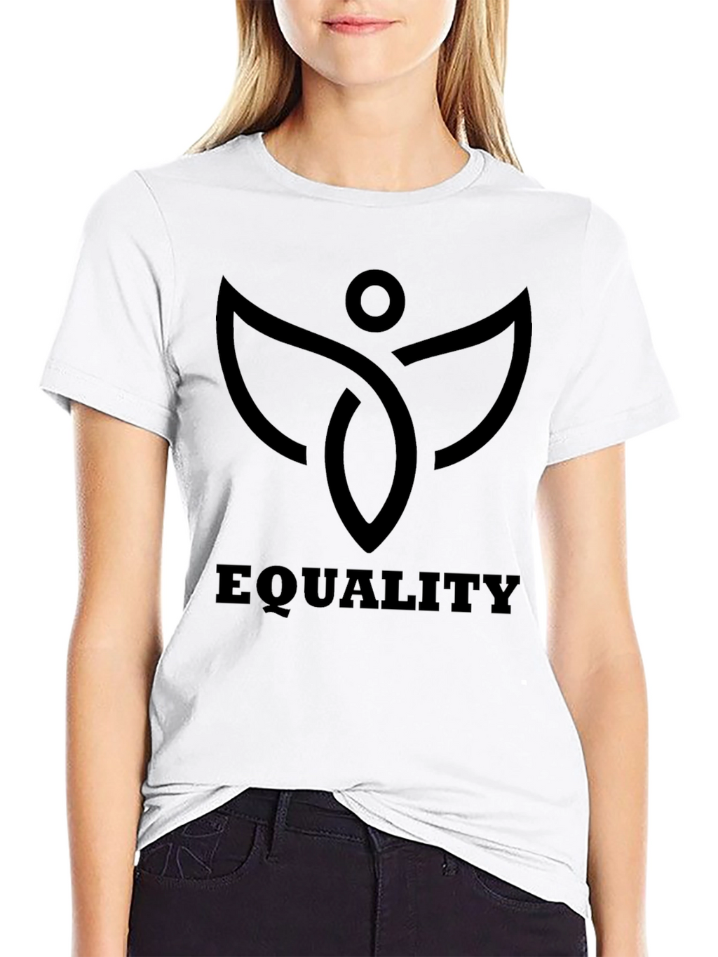 Equality Graphic T-Shirt - Black Crew Neck Tee