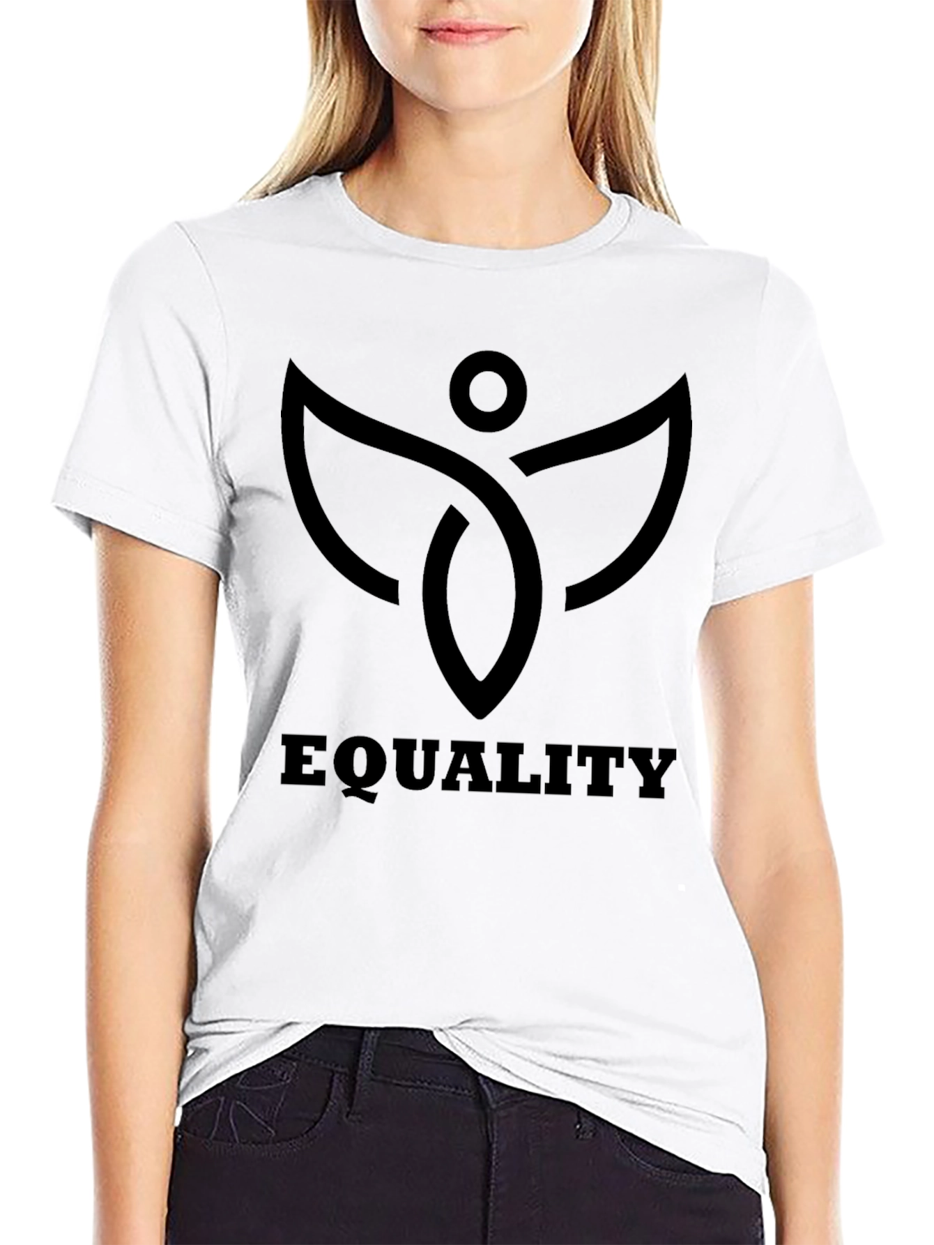 Equality Graphic T-Shirt - Black Crew Neck Tee