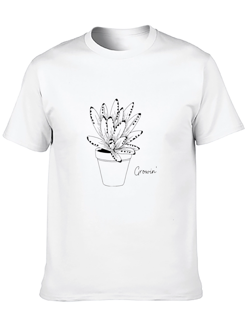 Growin Plant Tee - Stylish Graphic T-Shirt