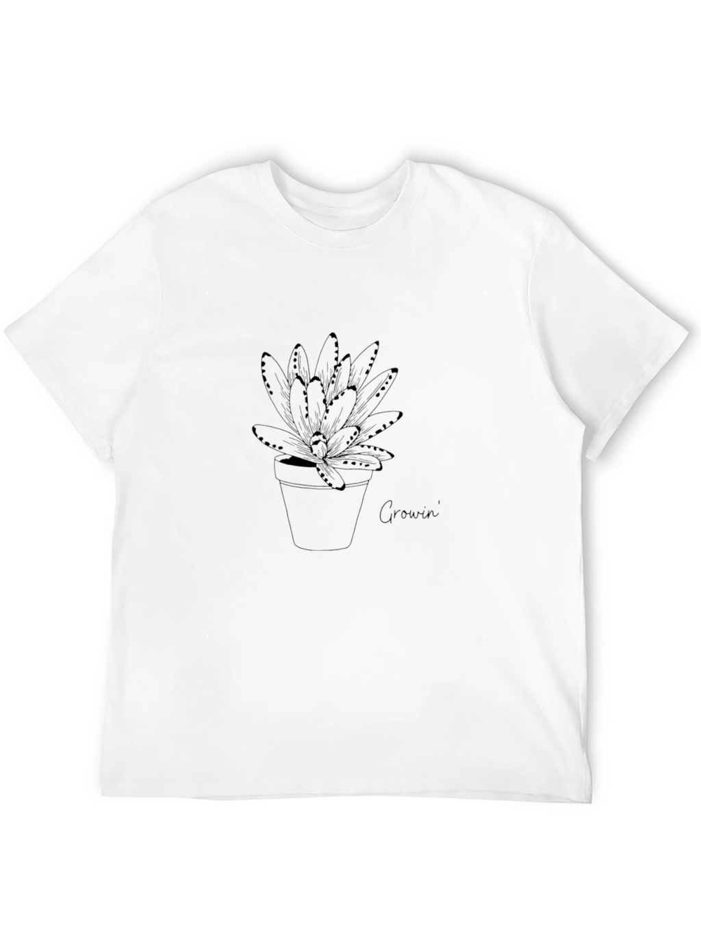 Growin Plant Tee - Stylish Graphic T-Shirt