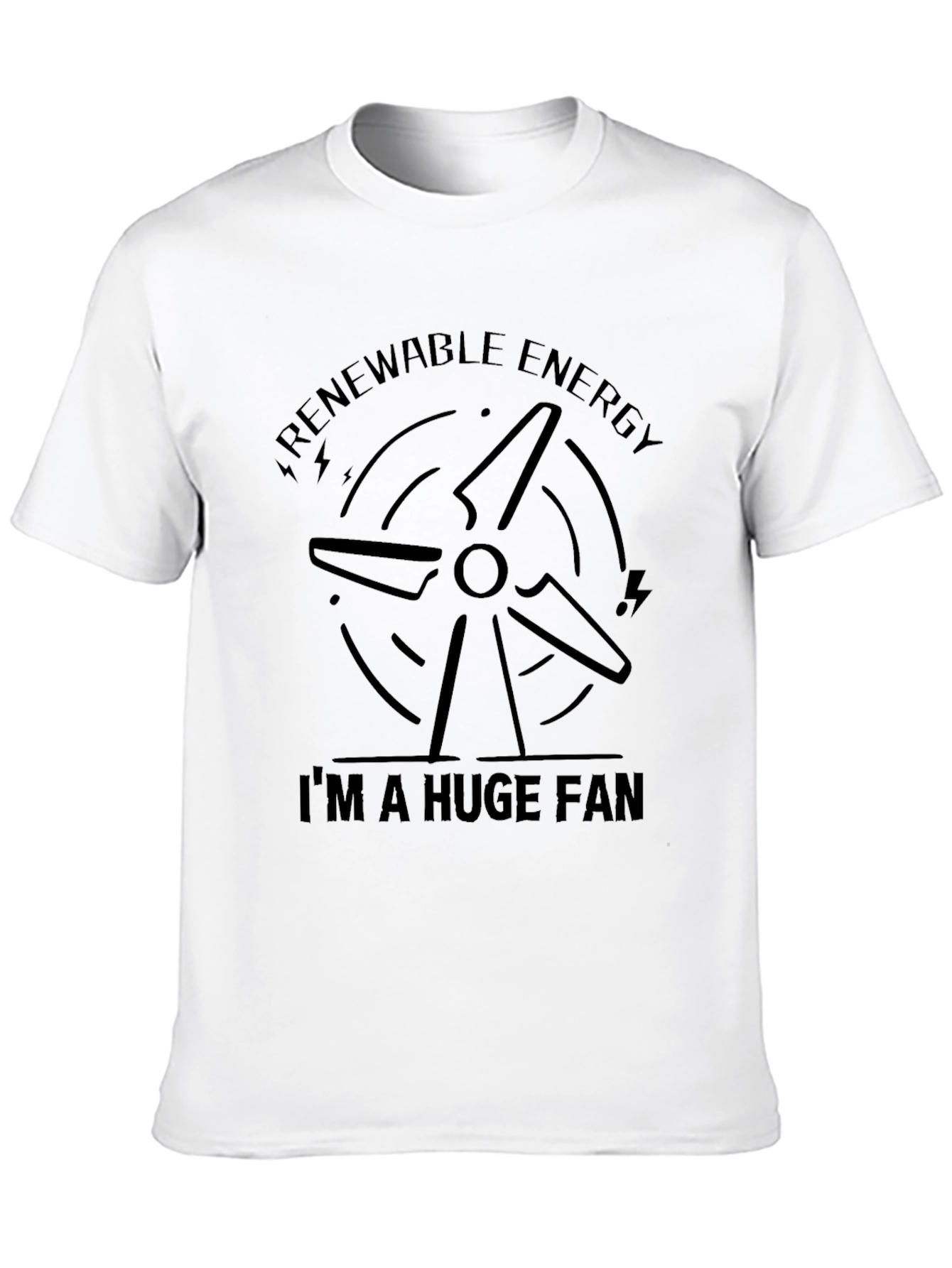 Renewable Energy Fan T-Shirt - Eco-Friendly Style