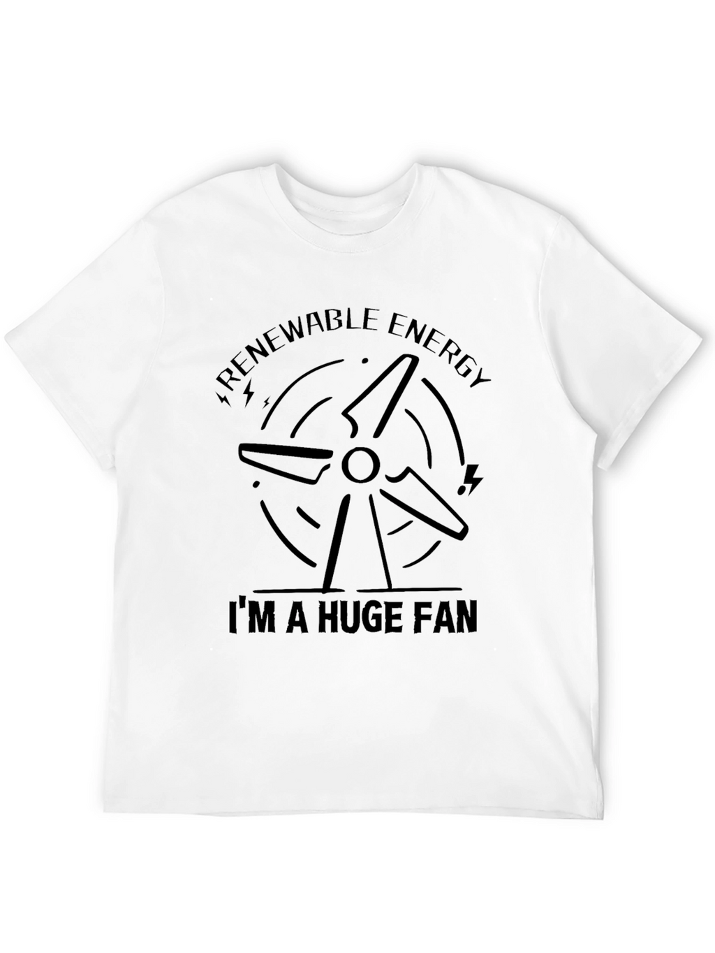 Renewable Energy Fan T-Shirt - Eco-Friendly Style