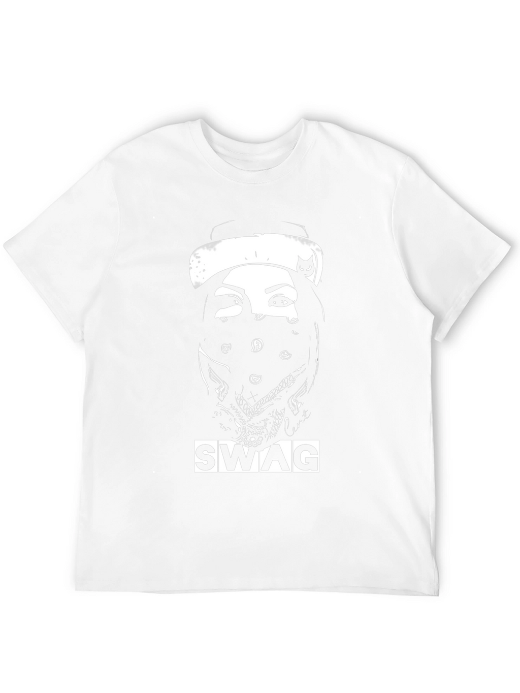 Swag Graphic Tee Black Crew Neck T-Shirt