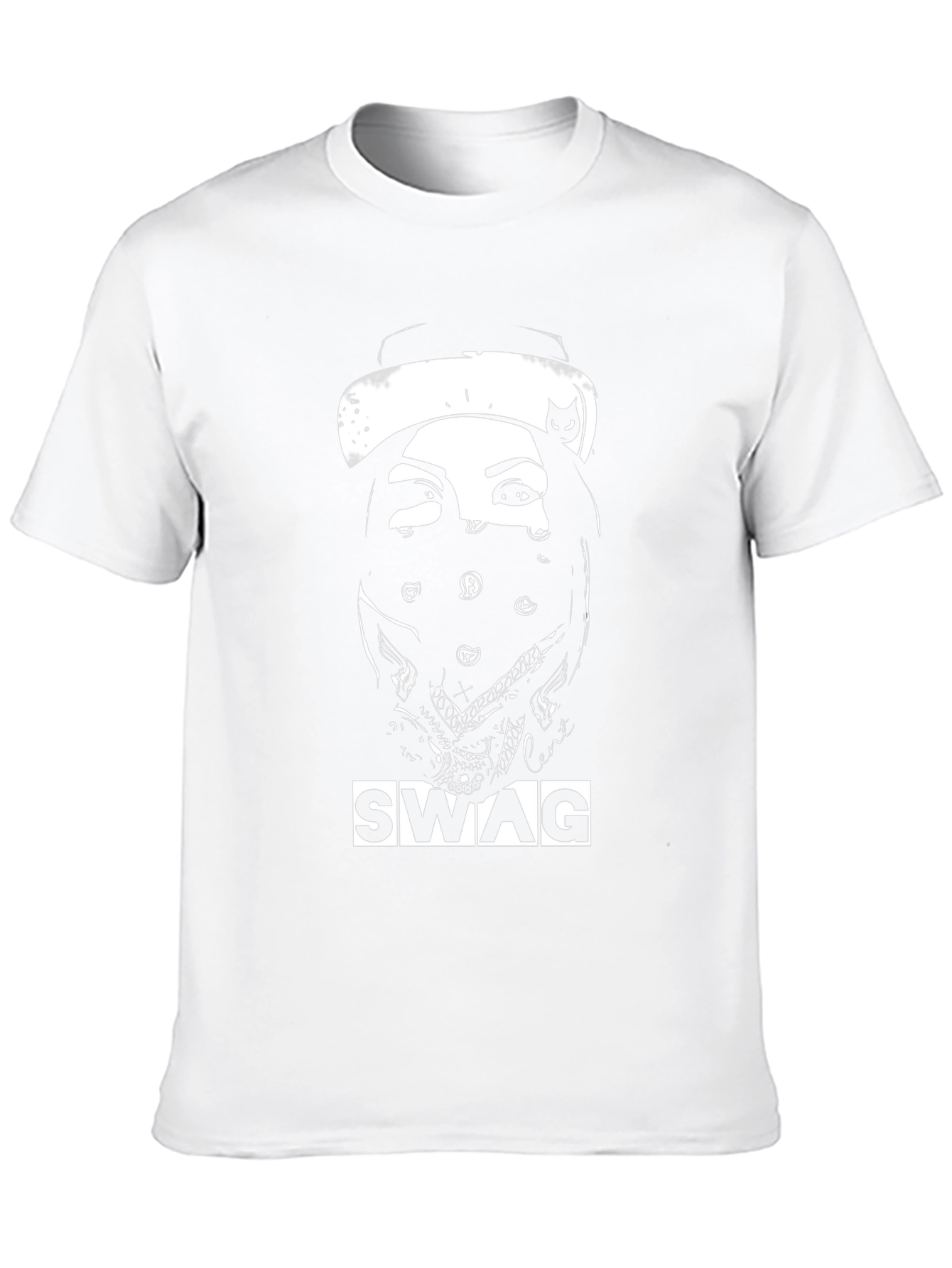 Swag Graphic Tee Black Crew Neck T-Shirt
