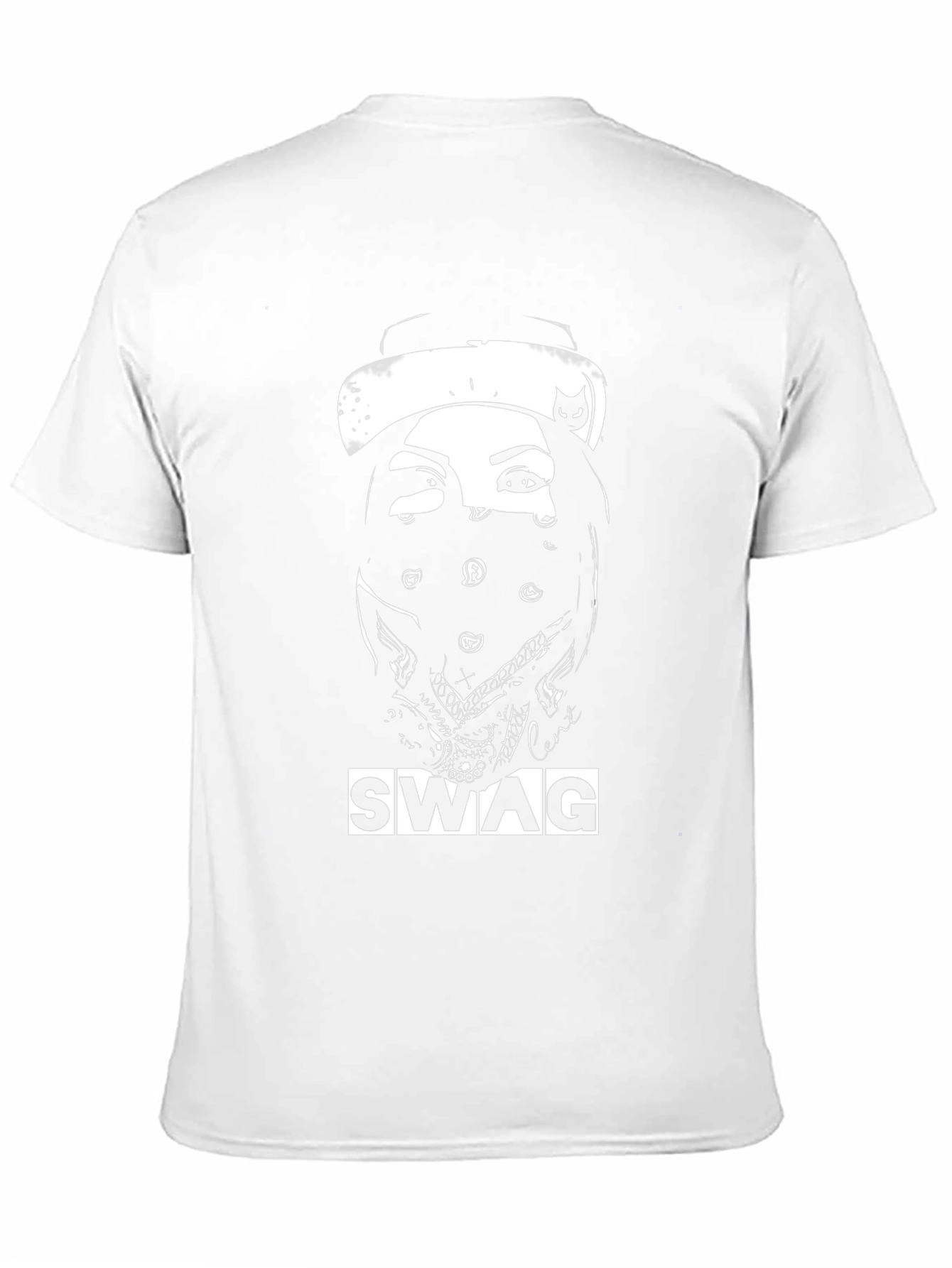 Swag Graphic Tee Black Crew Neck T-Shirt