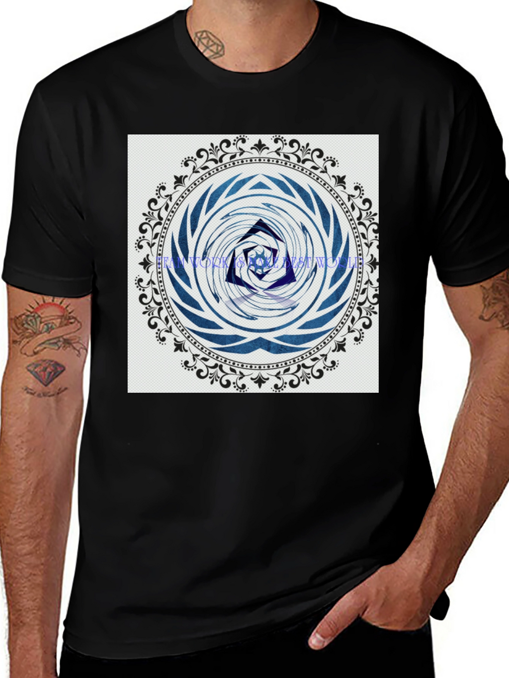 Abstract Mandala Graphic Print T-Shirt