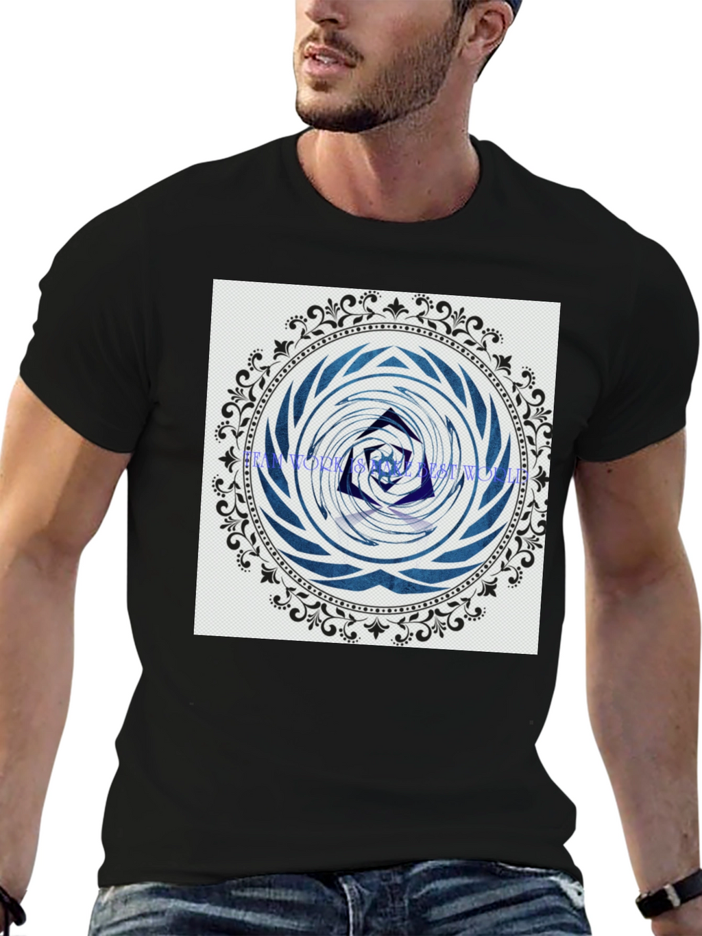 Abstract Mandala Graphic Print T-Shirt